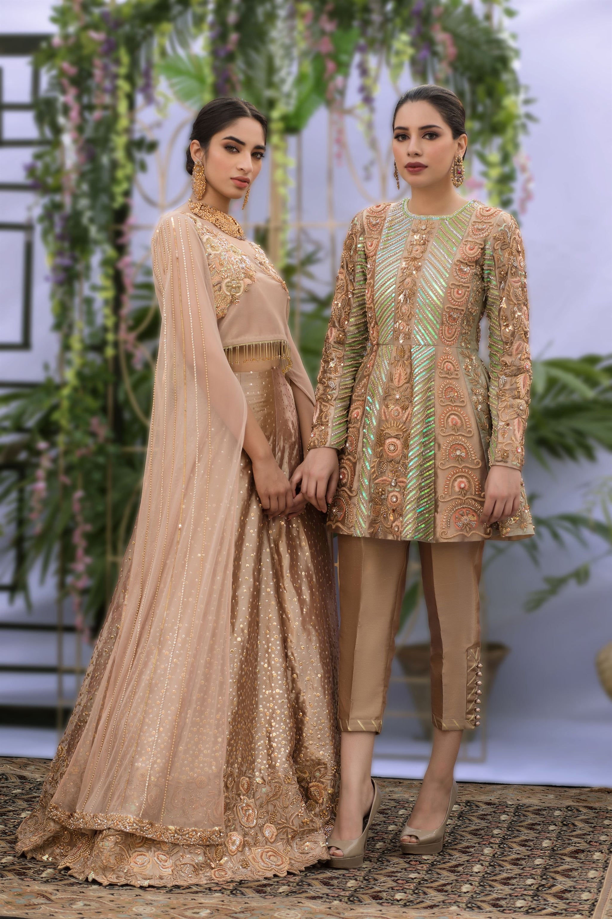 Wahaj M Khan | Pari Collection | Hotpink Sheesha Jacket main image 1