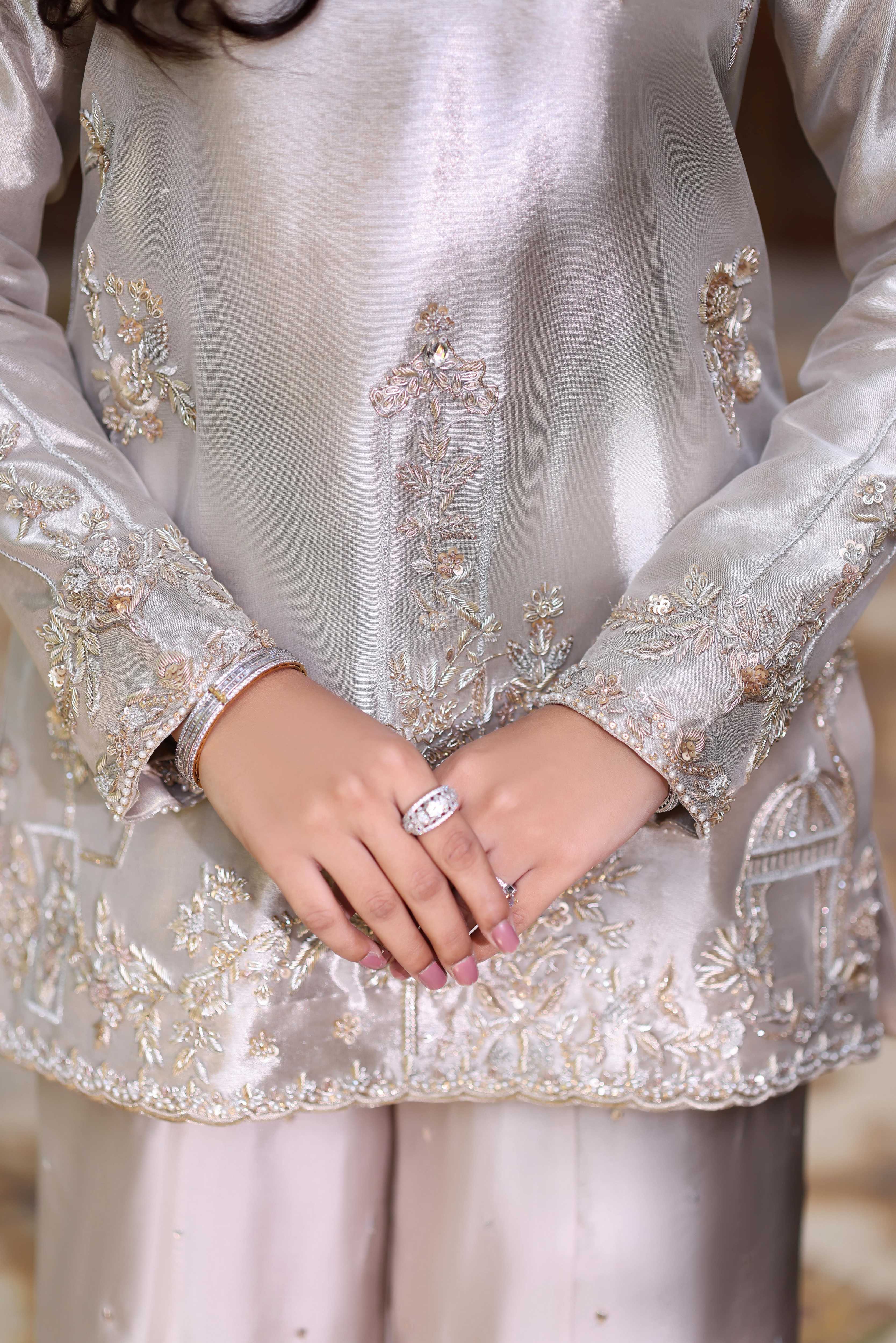 Wine Gold Tissue Pallazo