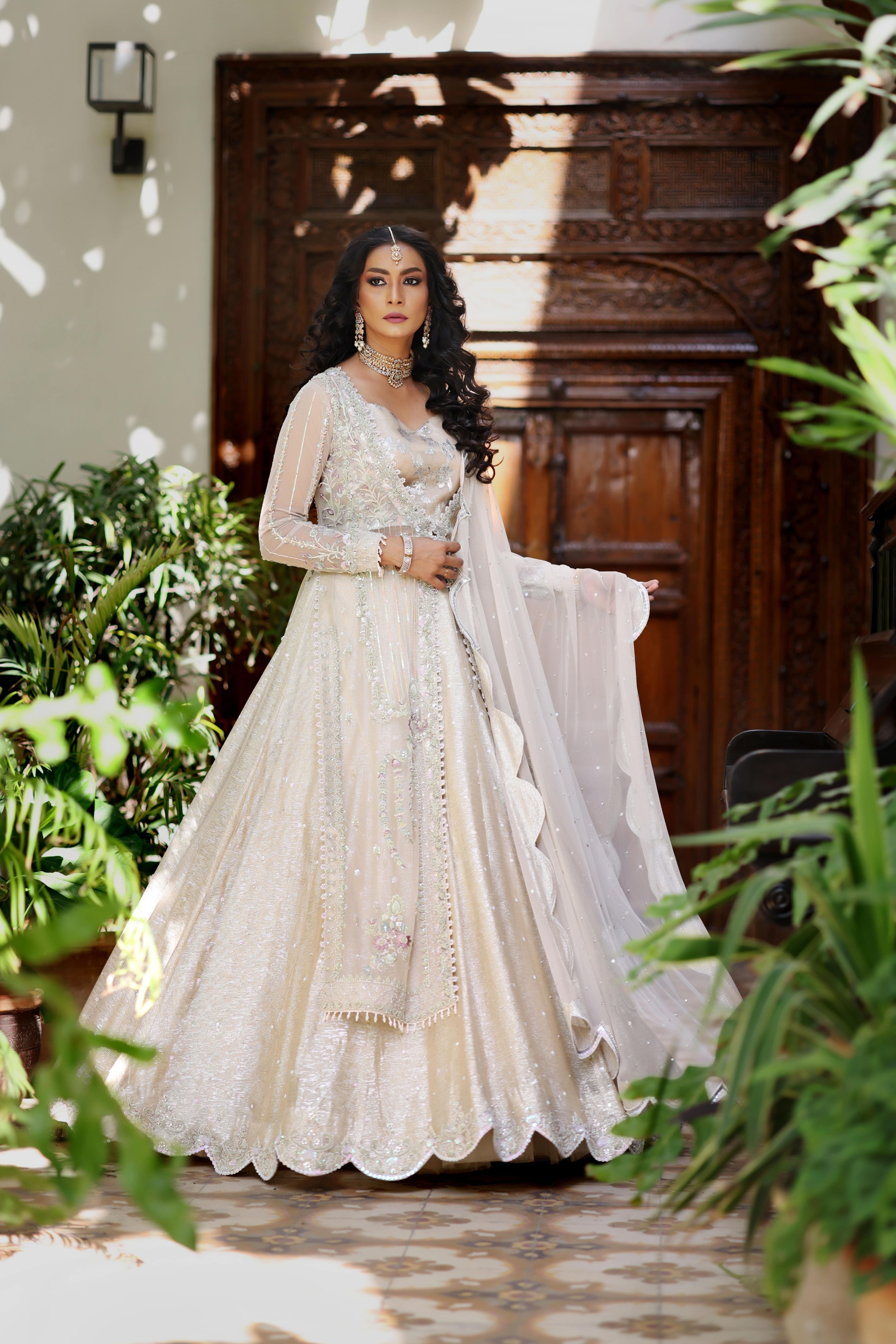 Ivory Net Nur Gown