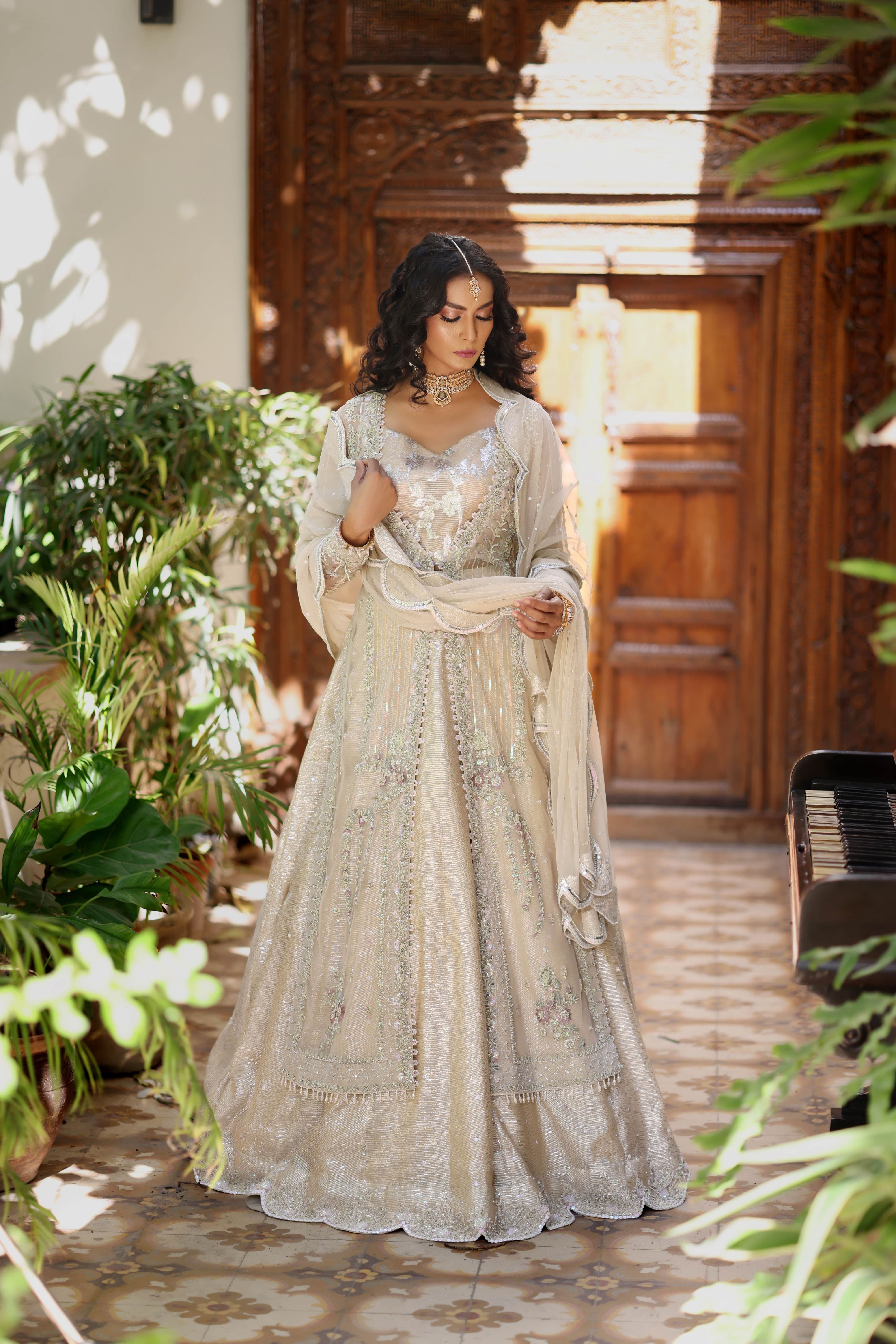 Ivory Net Nur Gown