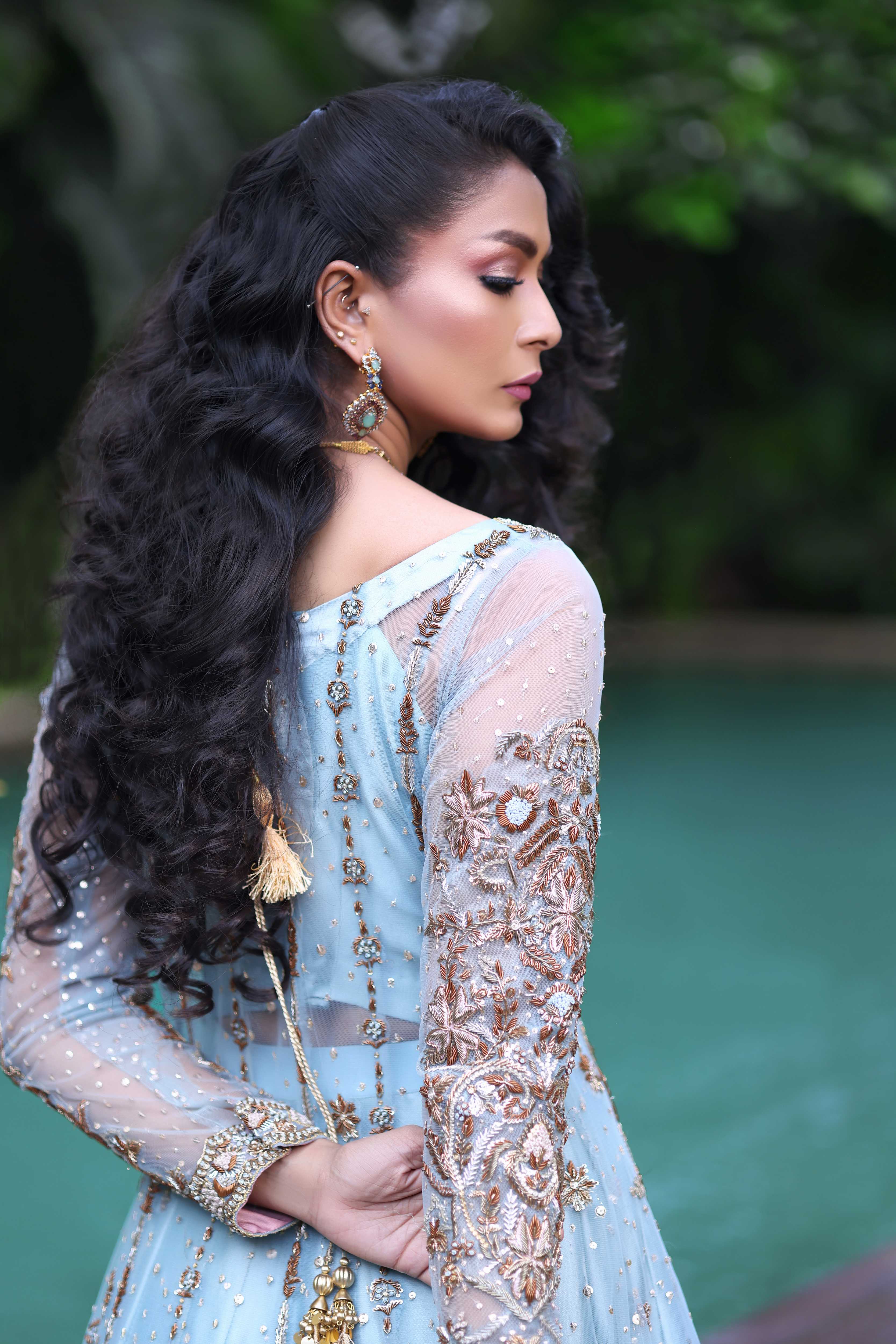 Ferozi French Net Nur Anarkali