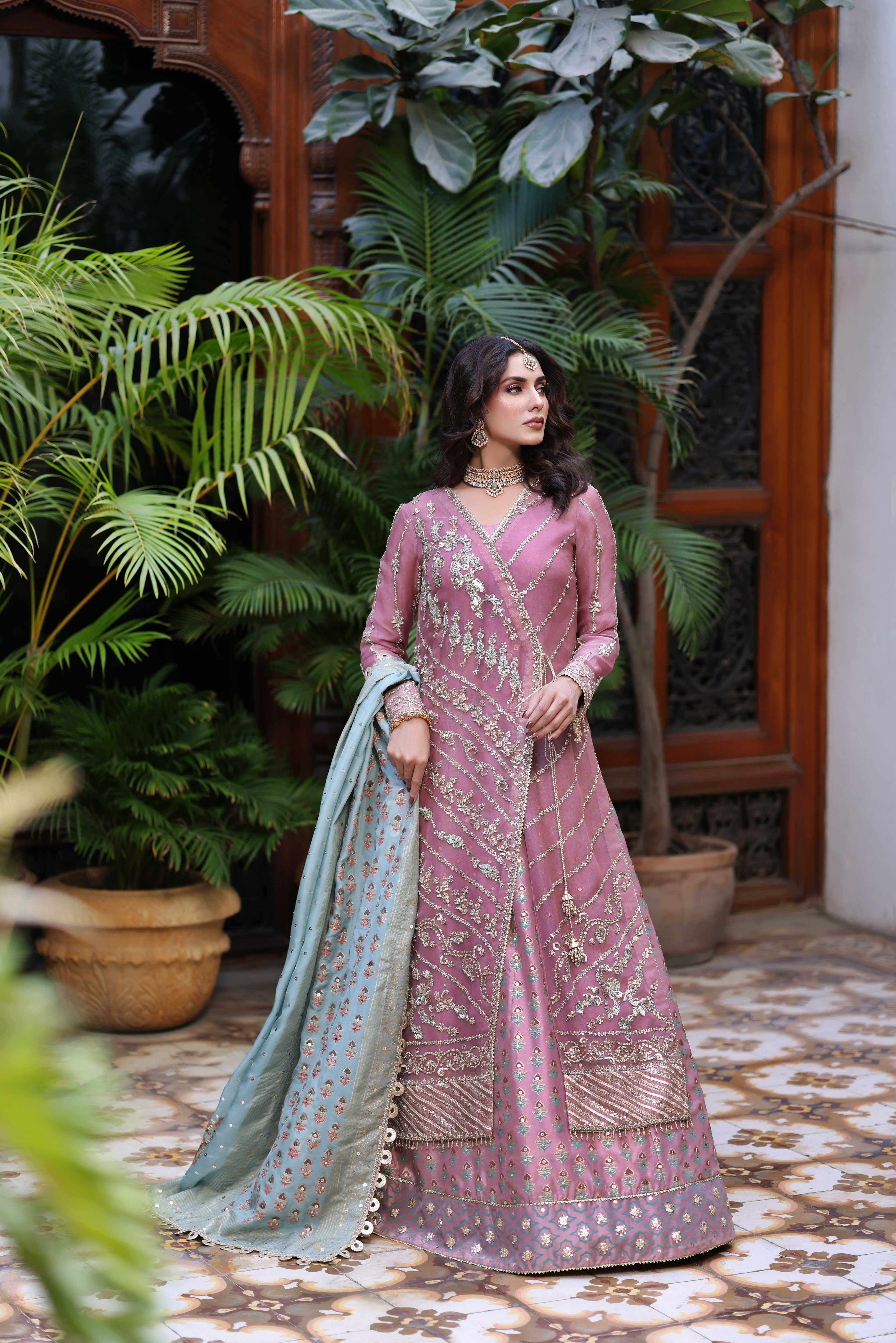 Pale Pink Angarkha Nur Jacket