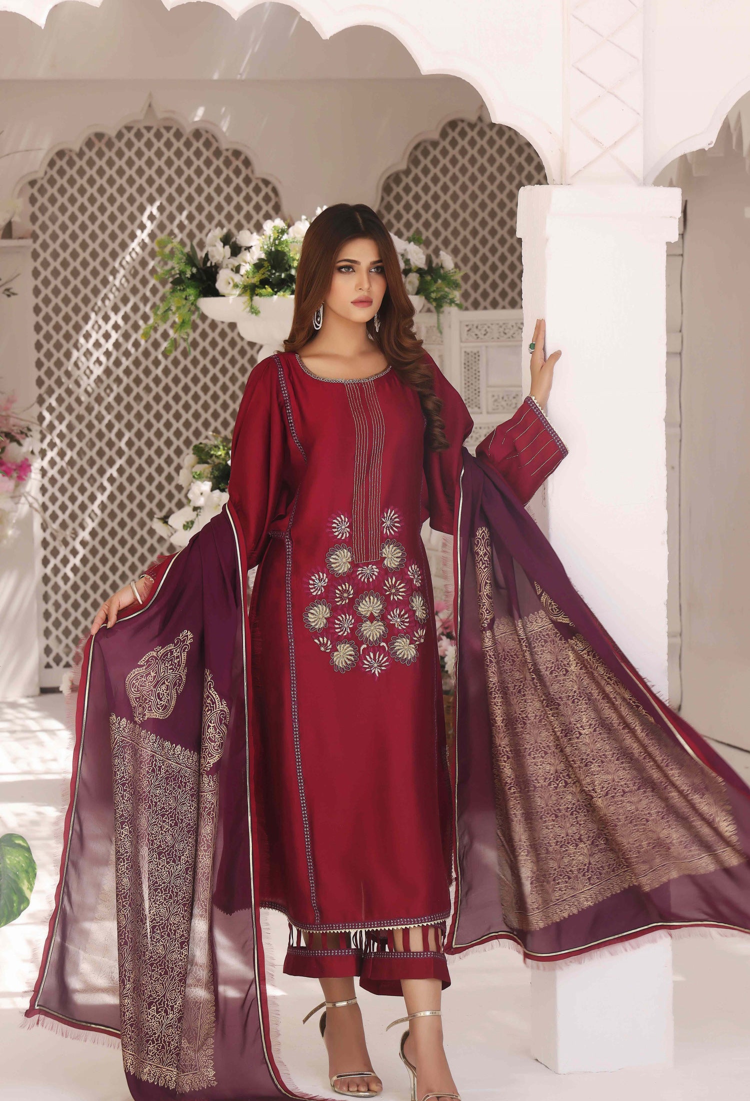 Magenta Purple Outfit