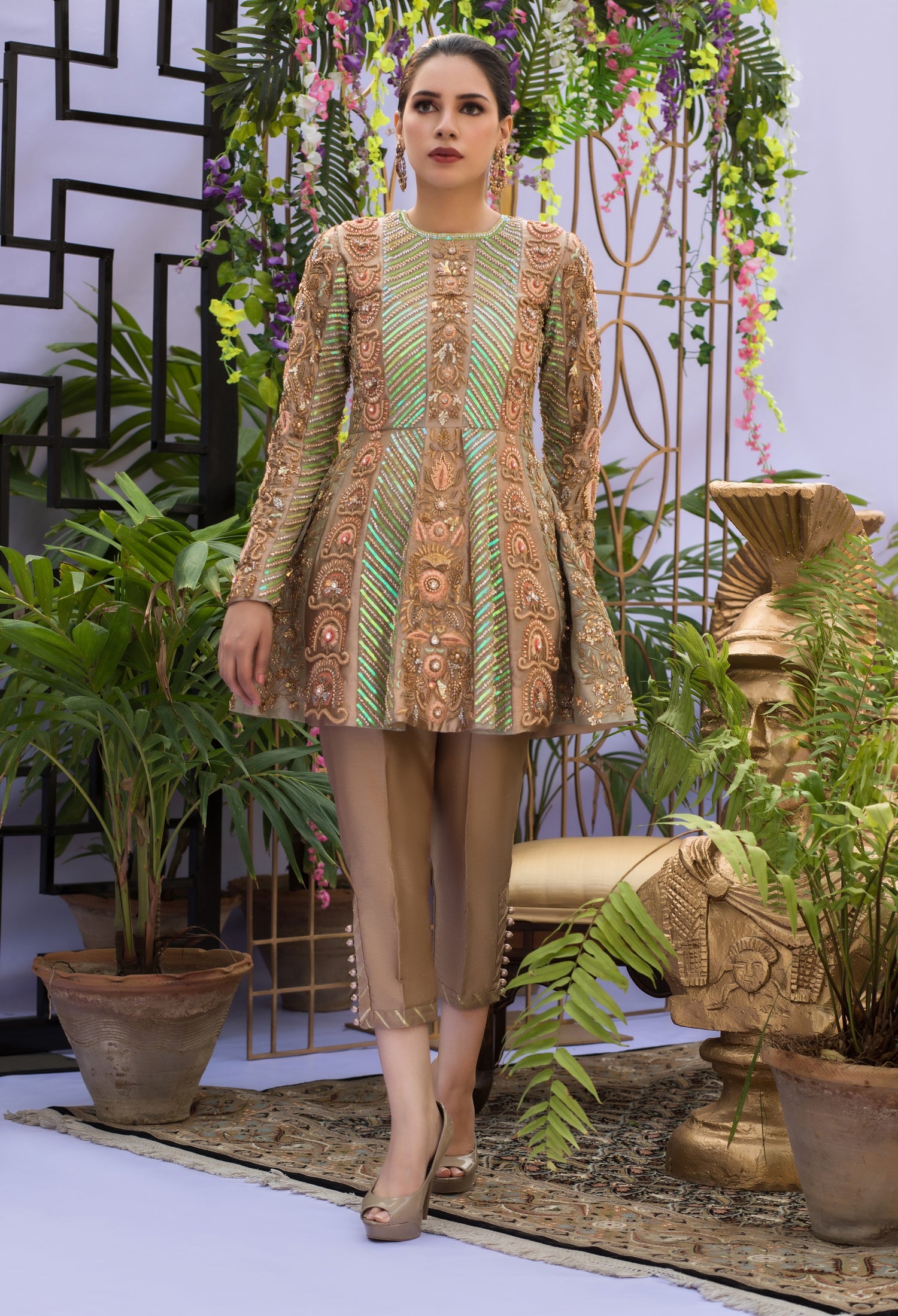 Rose and Mint Peplum