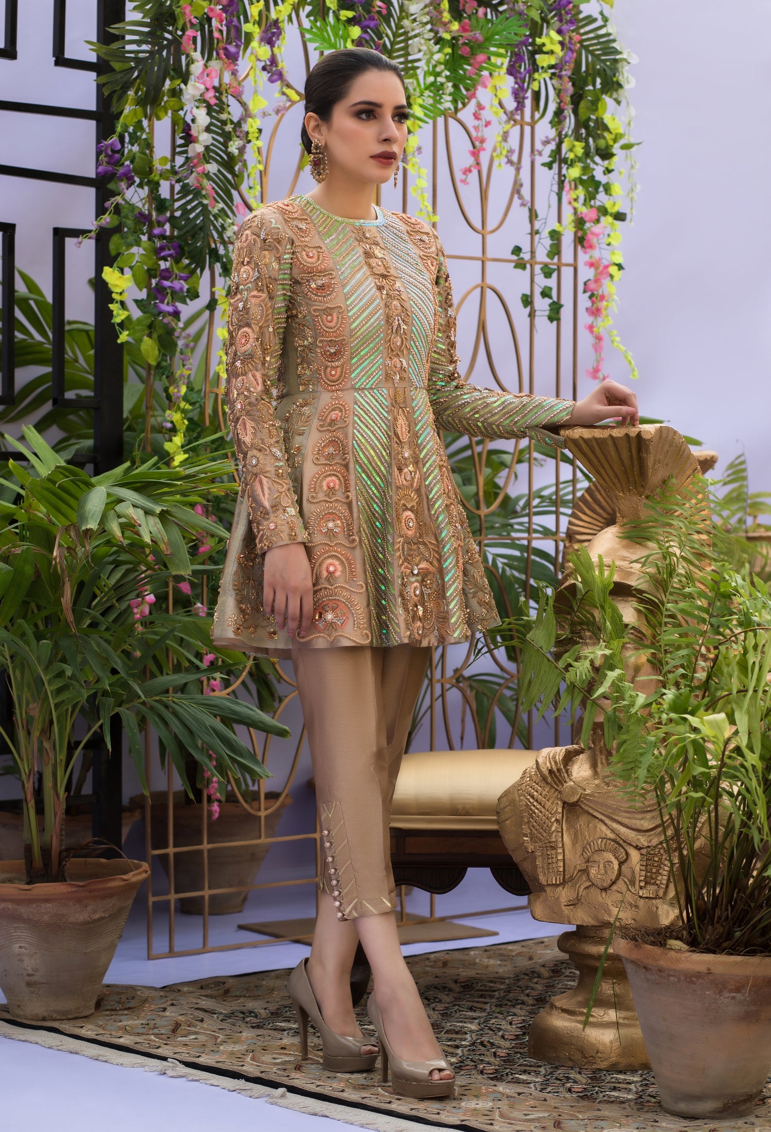 Rose and Mint Peplum