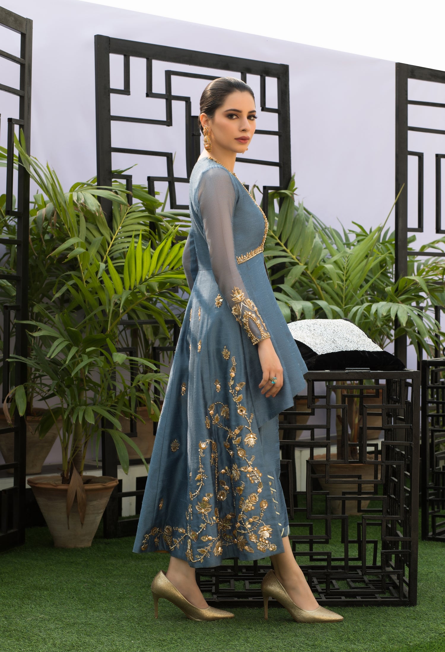 Grey Asymmetric Jacket