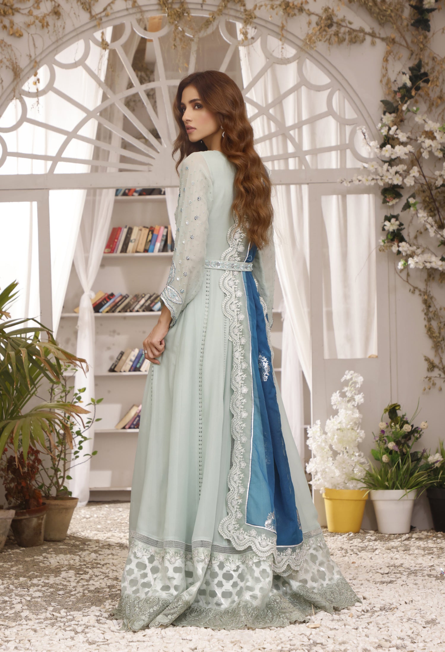 Mint & Turquoise Anarkali