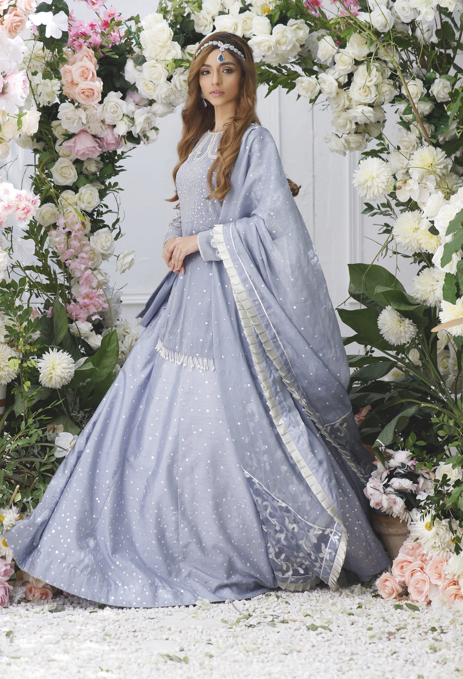 Periwinkle Peplum & Lenga