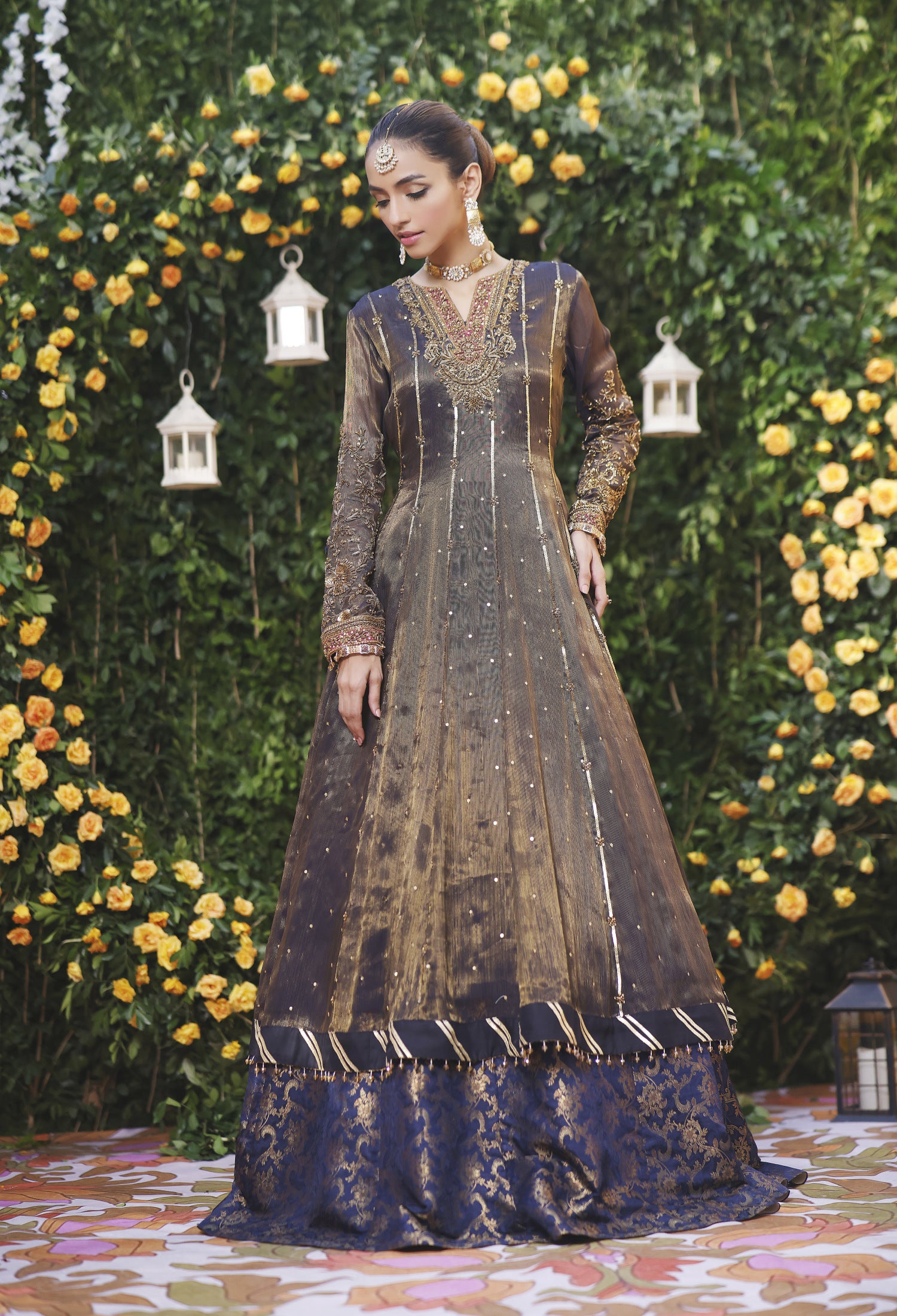 Navy Mehsuri Anarkali
