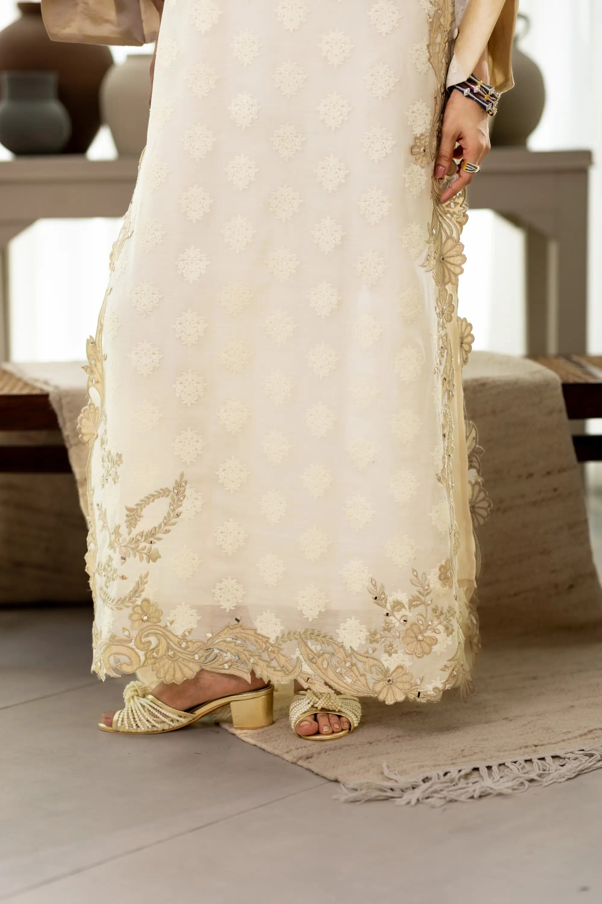 Ivory Sanam Kaftan