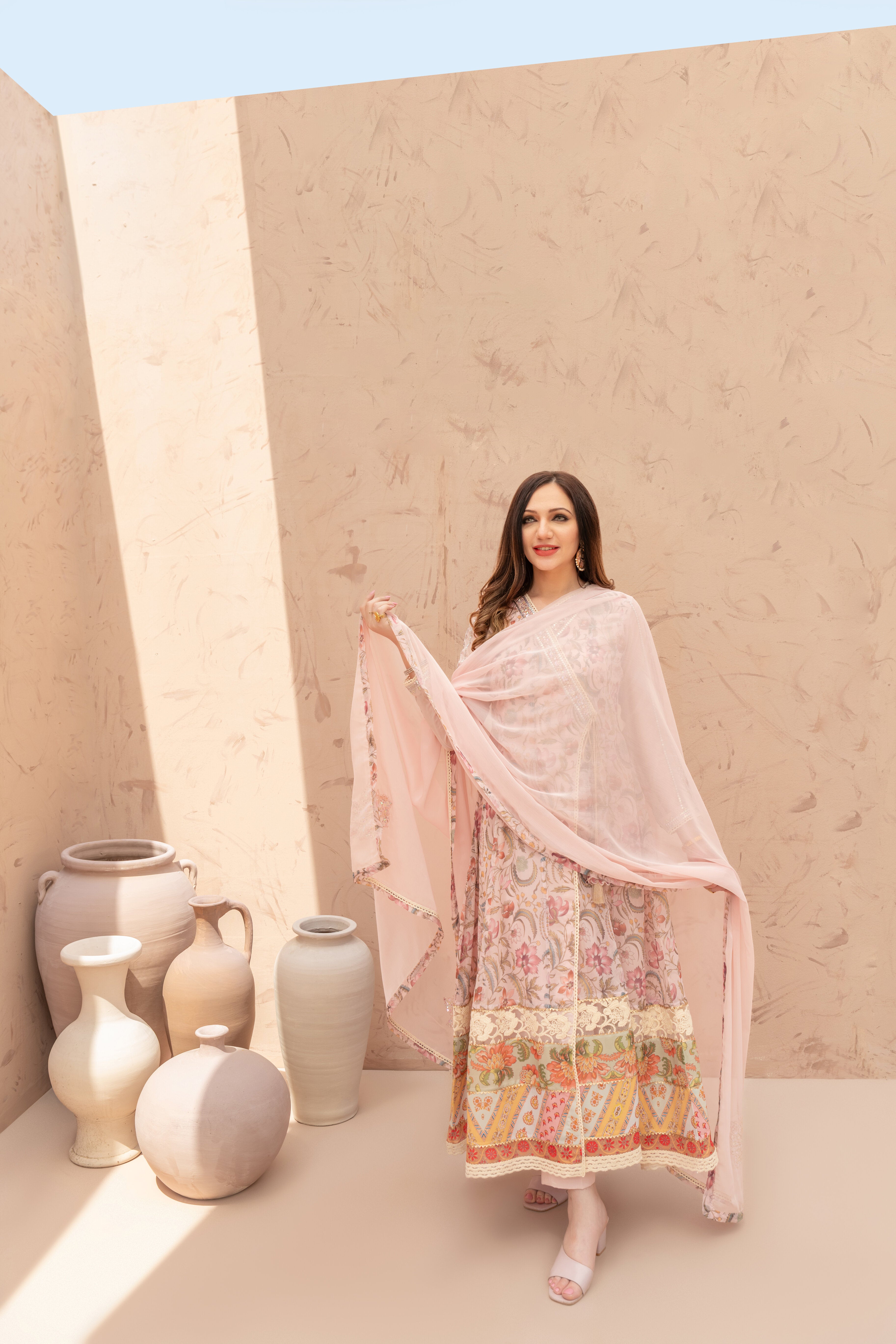 Pink Peach TPS Angarkha