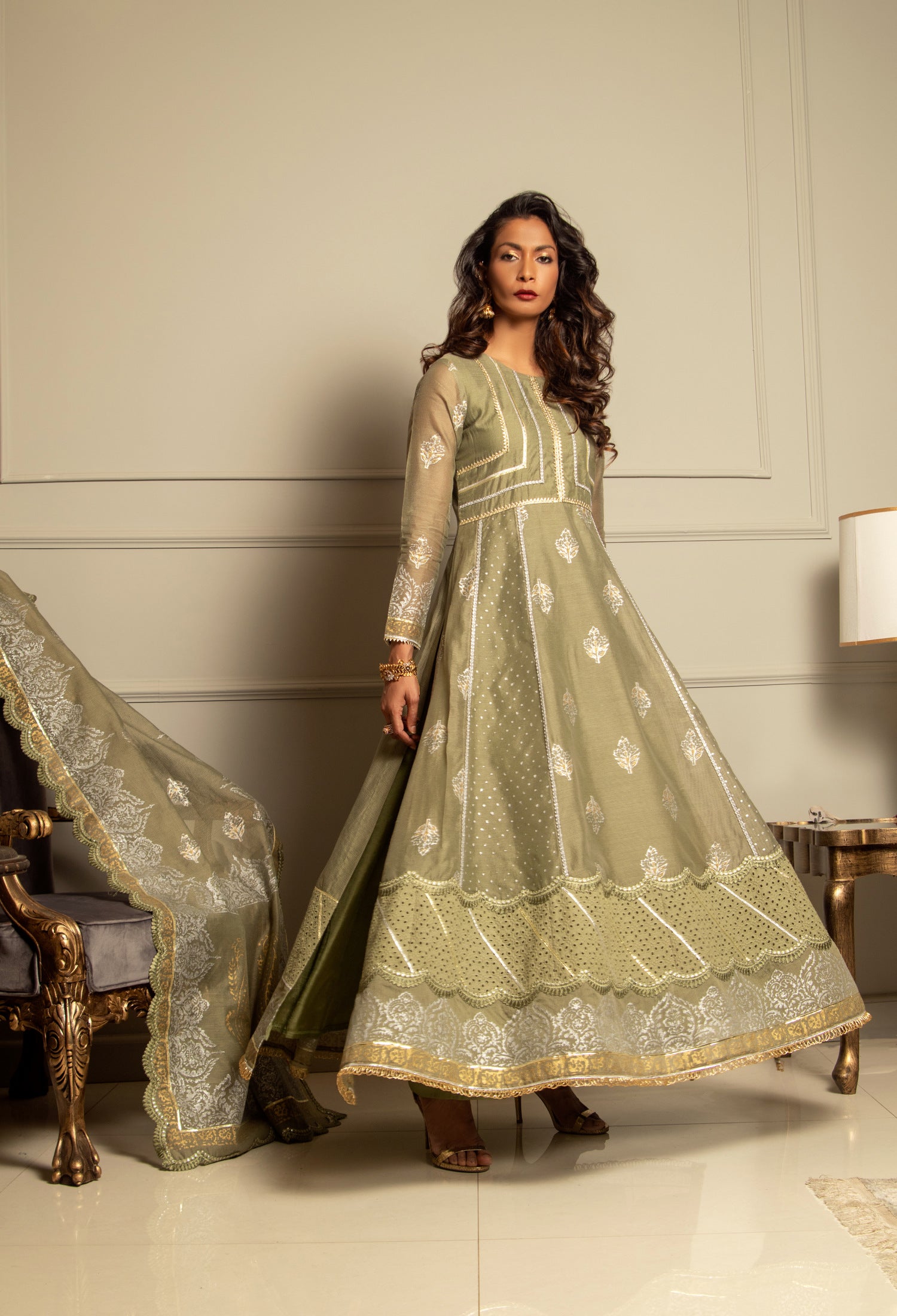 Dhani Green Blocked Anarkali