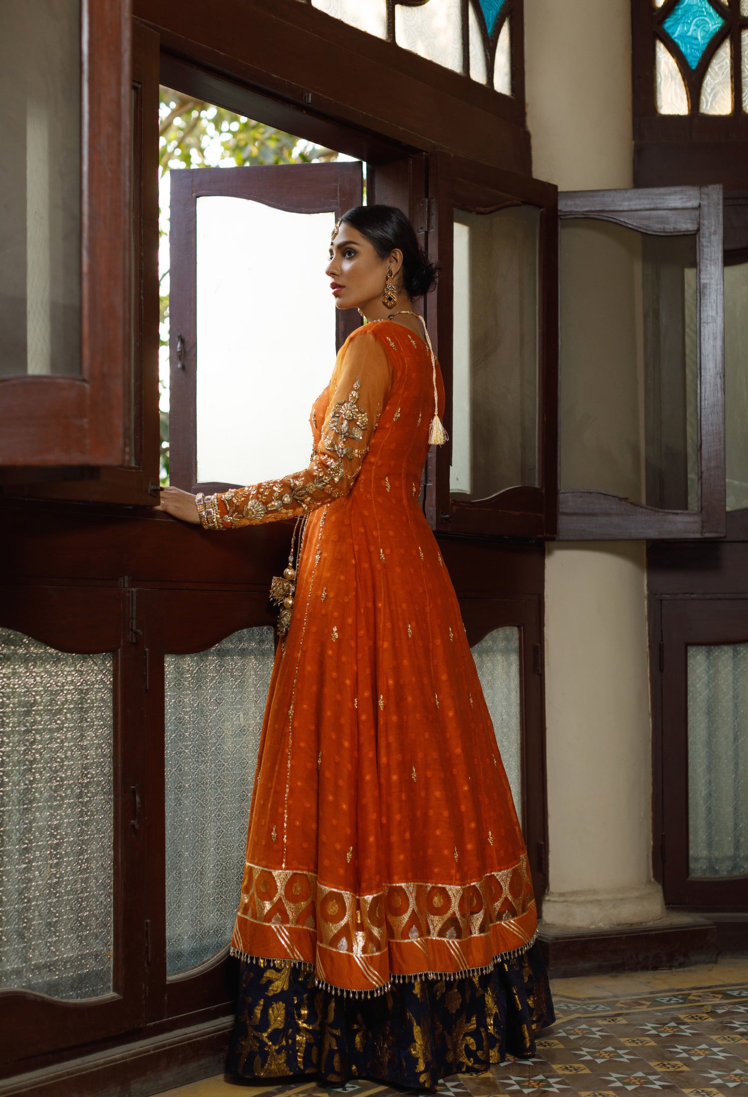 Sapphire Burnt Angarkha