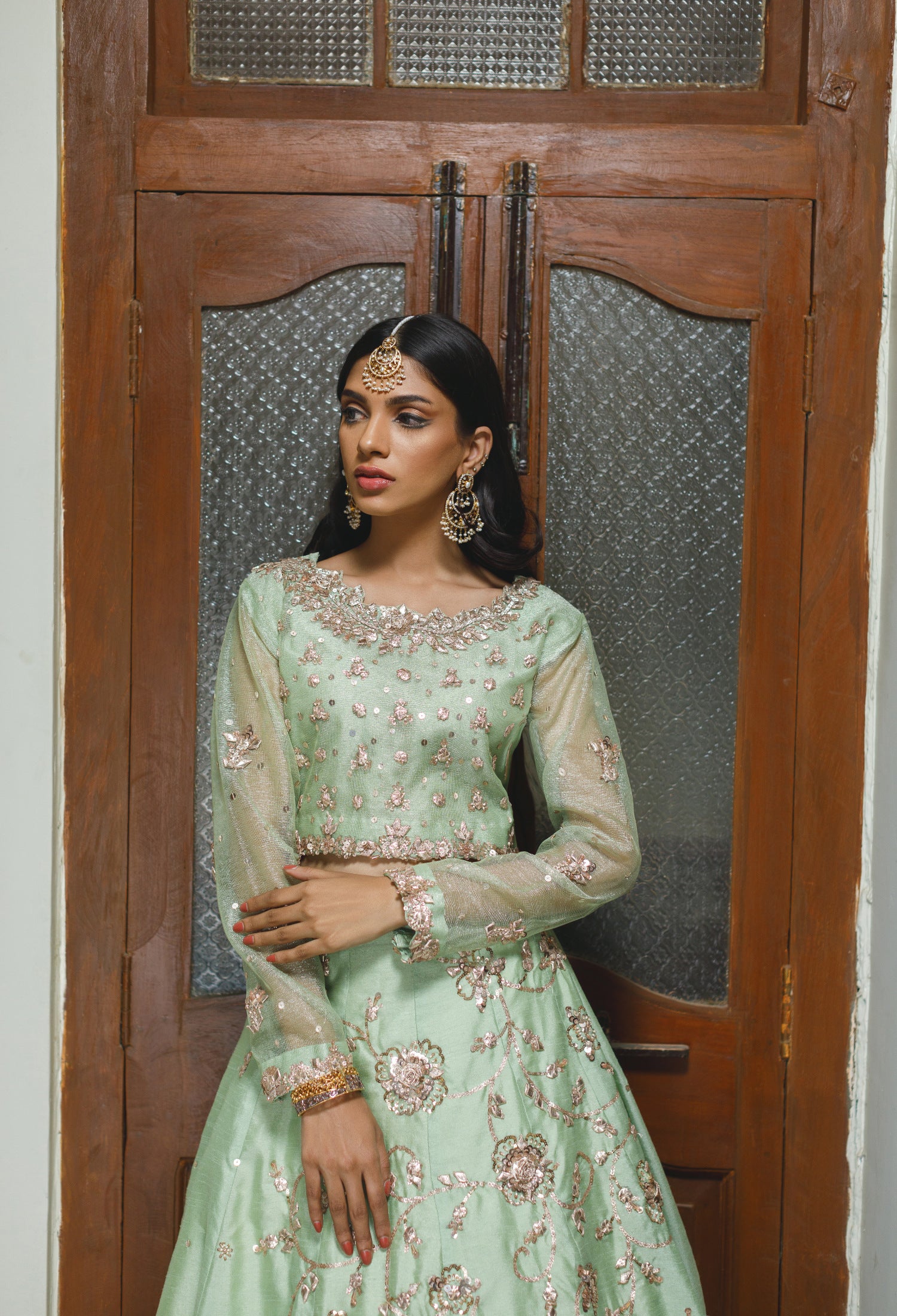 Mint Bahar Lehnga