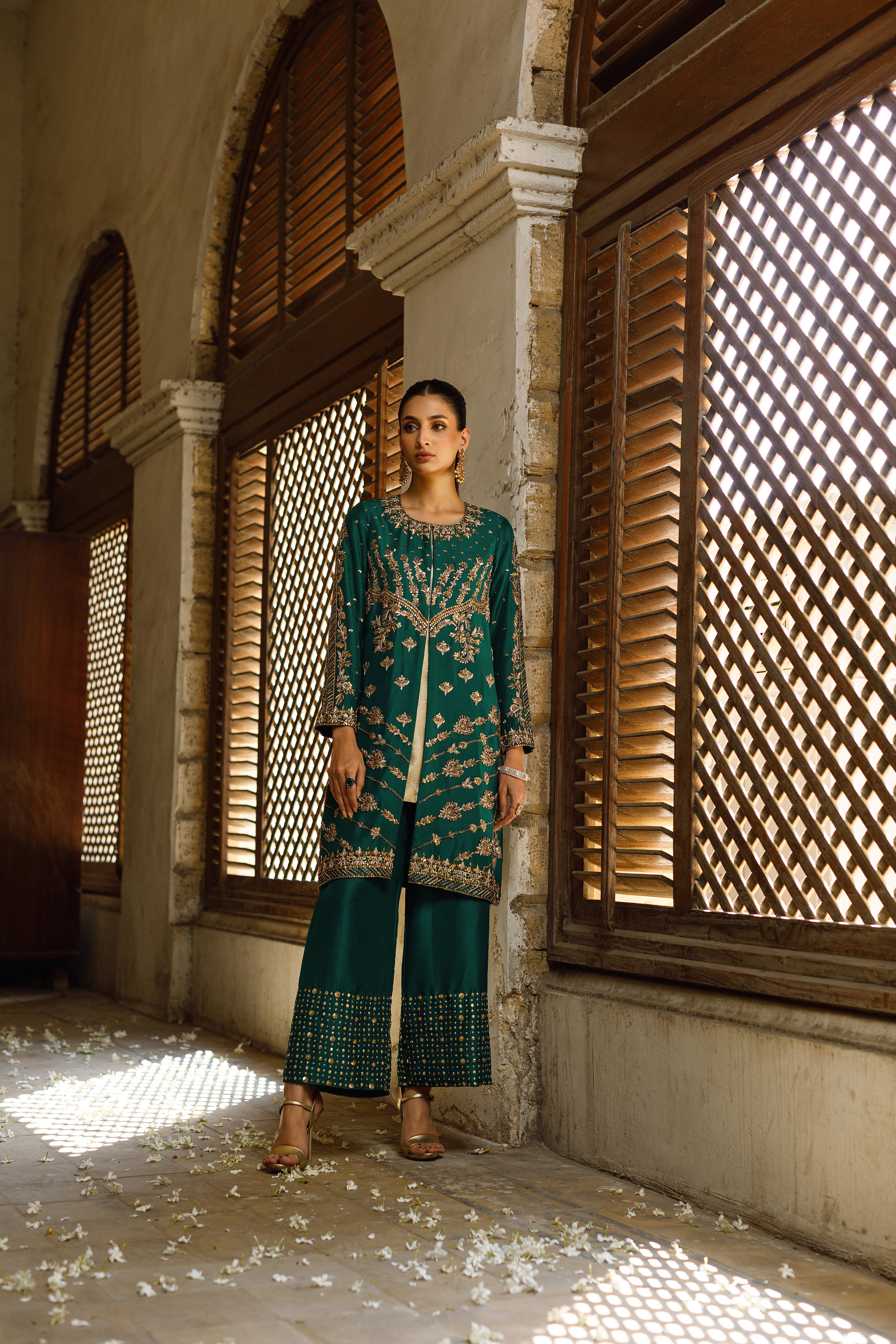 Emerald Green Zohra Jacket