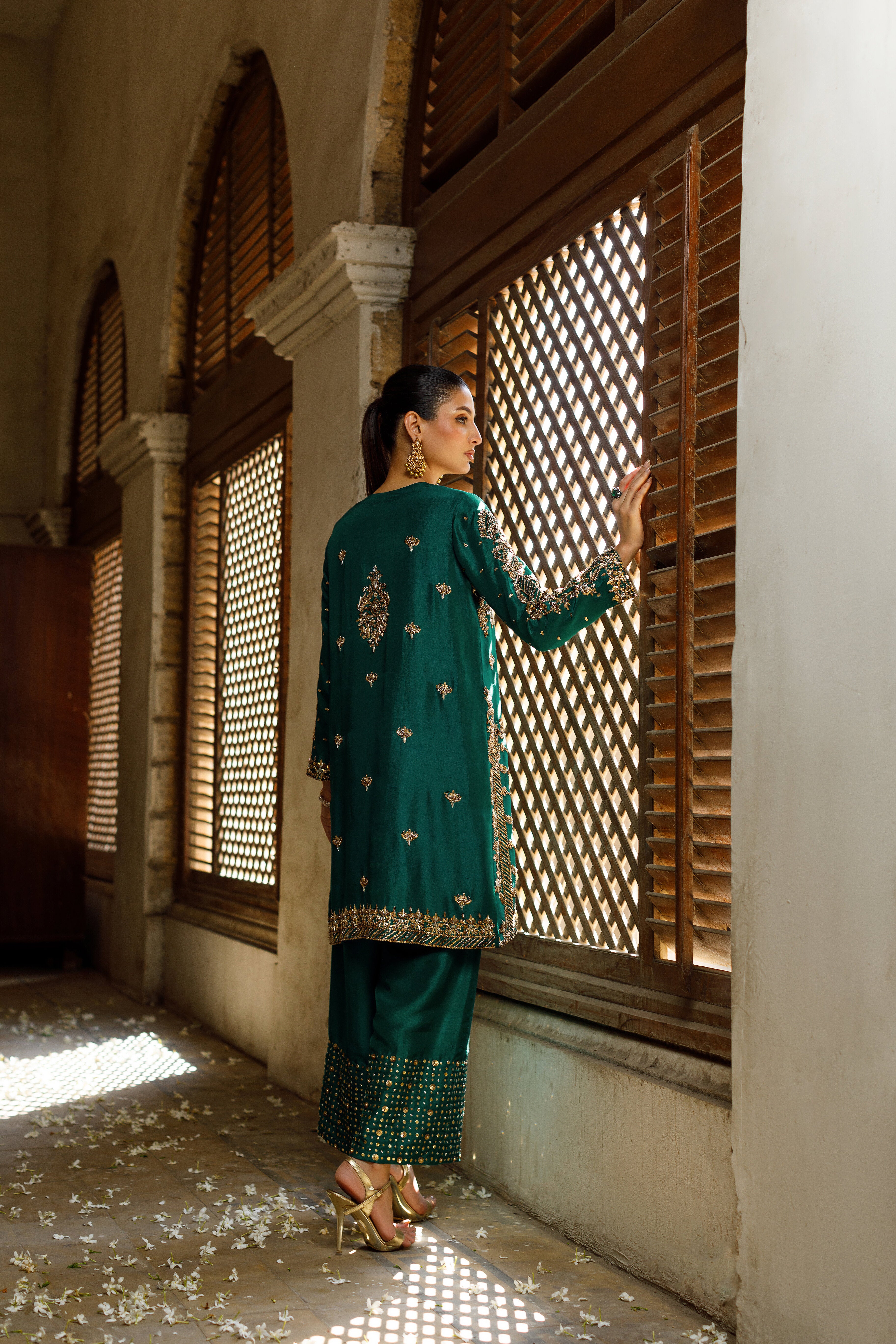 Emerald Green Zohra Jacket