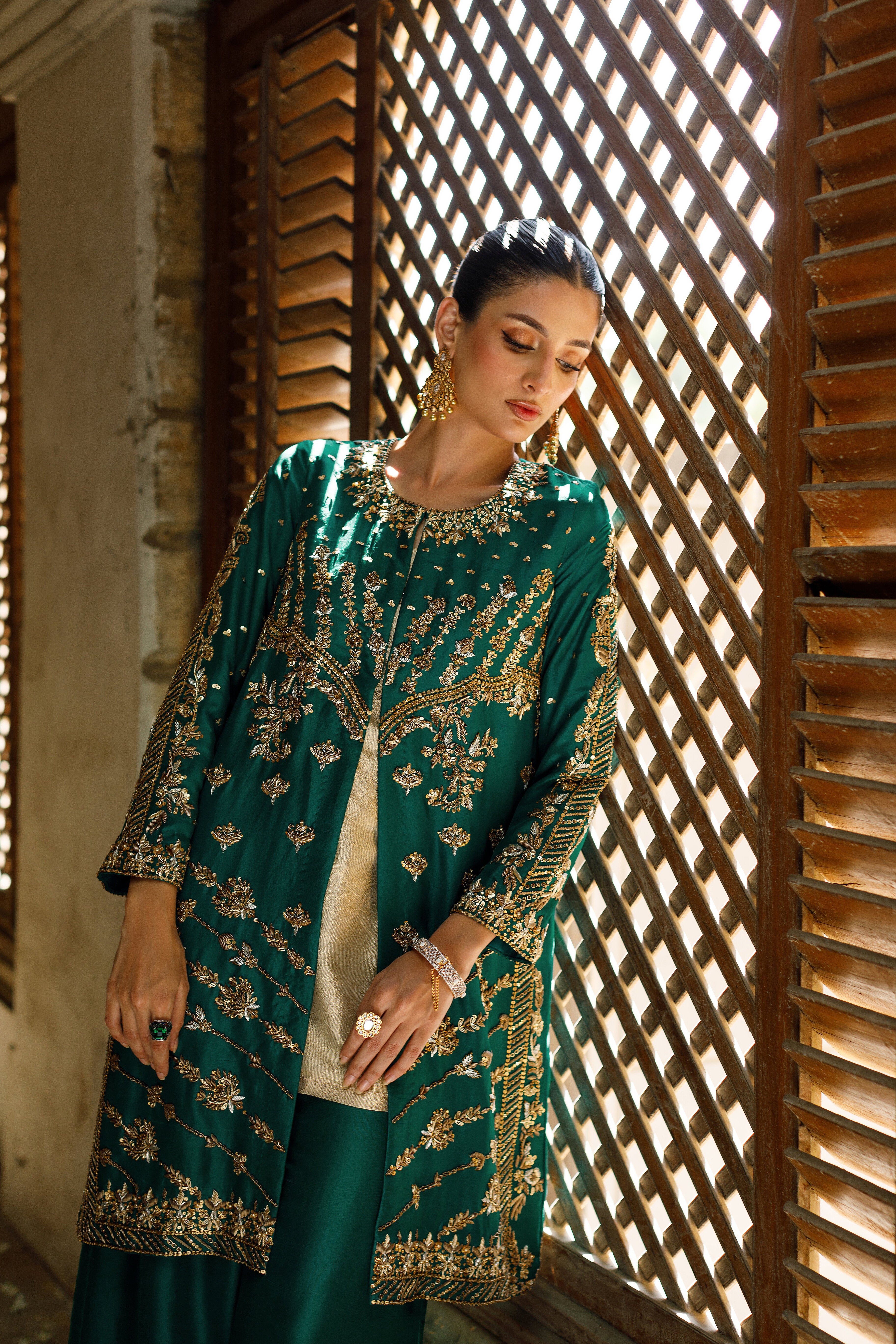 Emerald Green Zohra Jacket