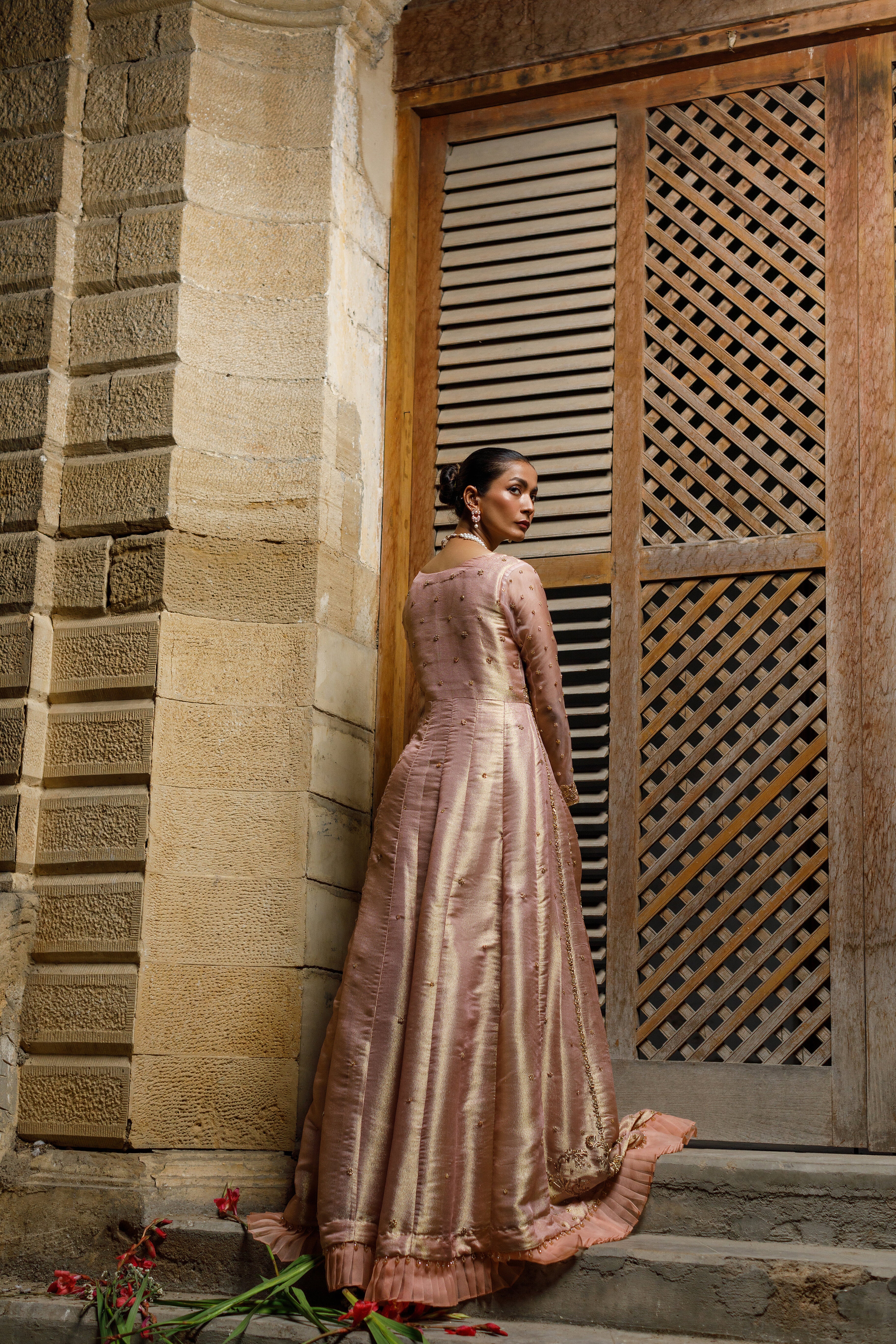 Pink Lama Long Dress