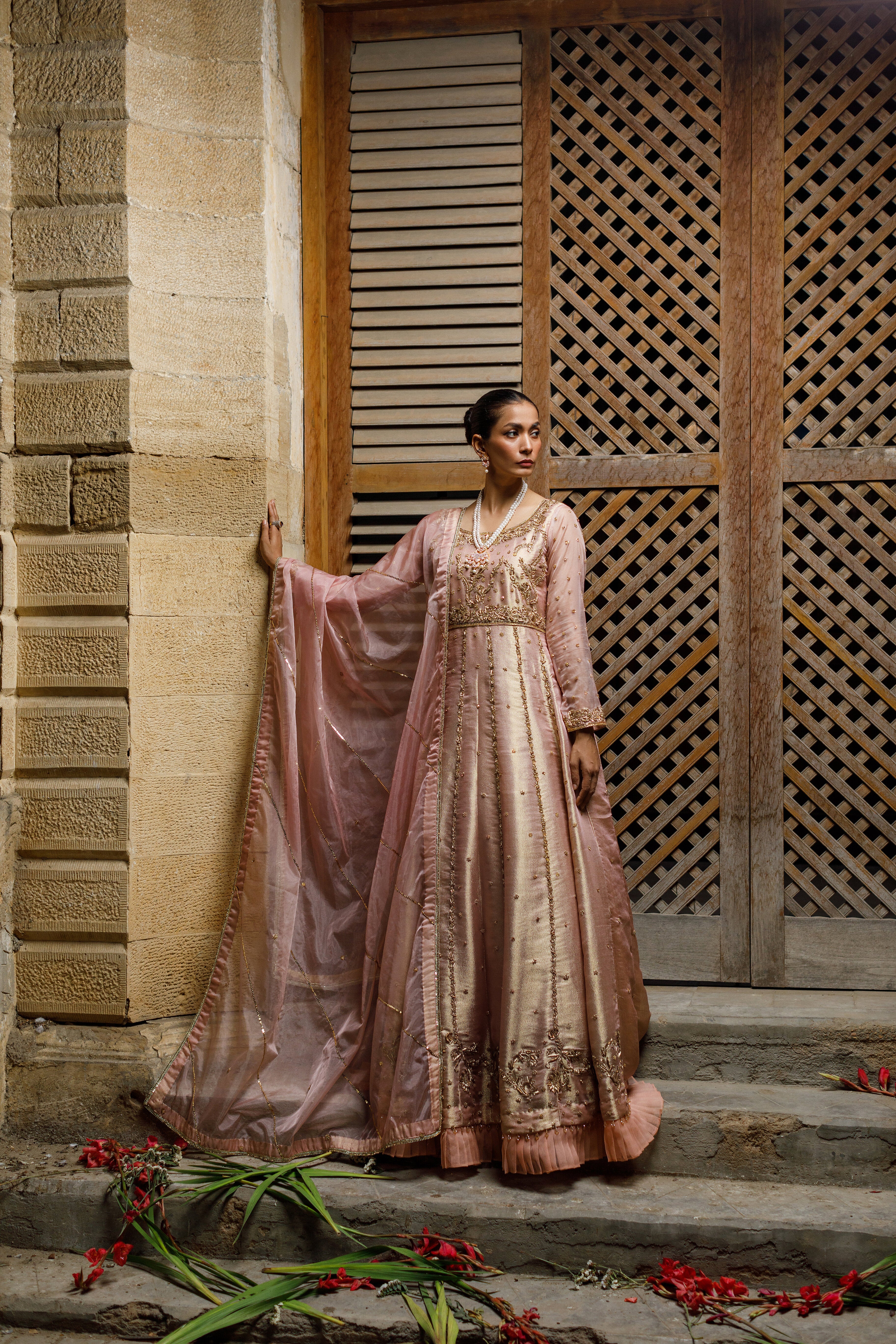 Pink Lama Long Dress