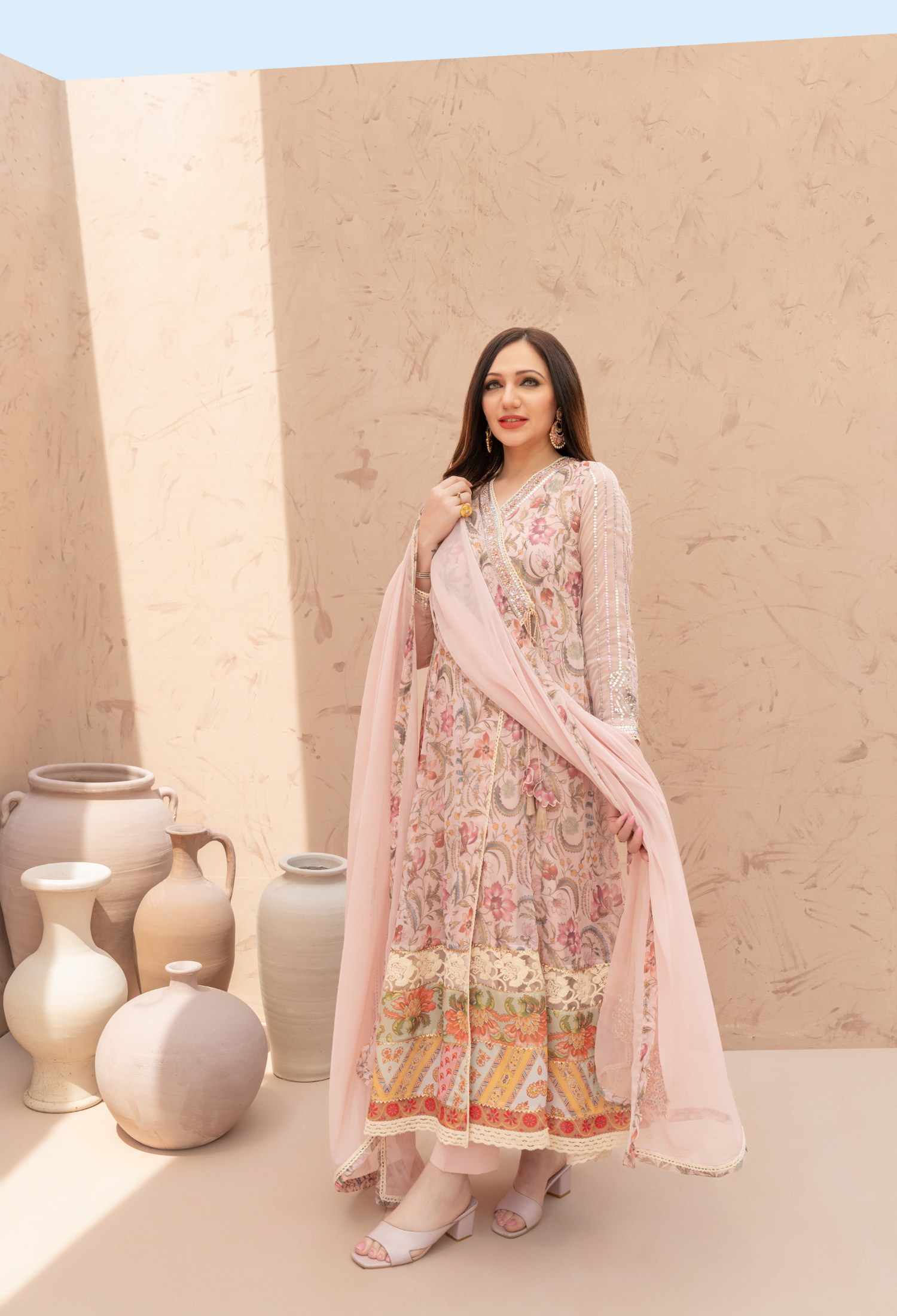 Pink Peach TPS Angarkha