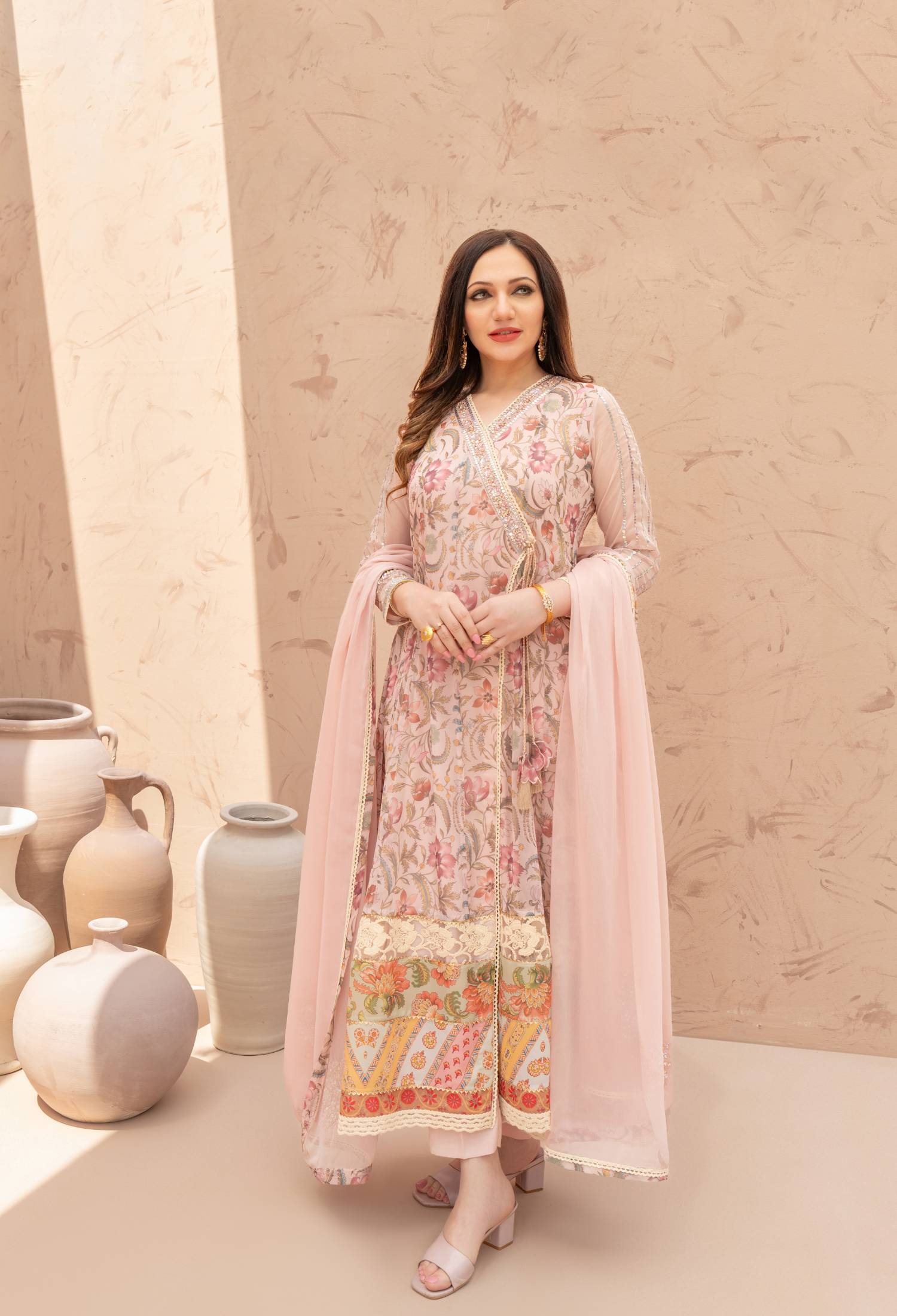 Pink Peach TPS Angarkha