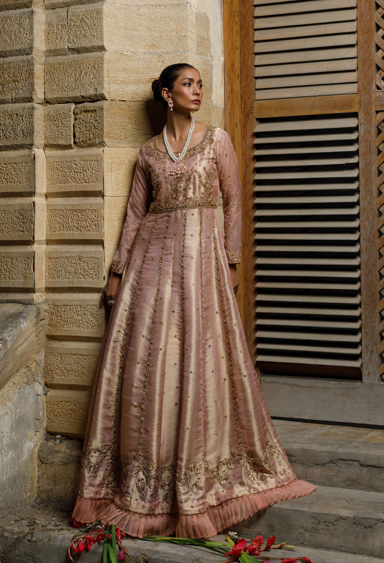 Pink Lama Long Dress