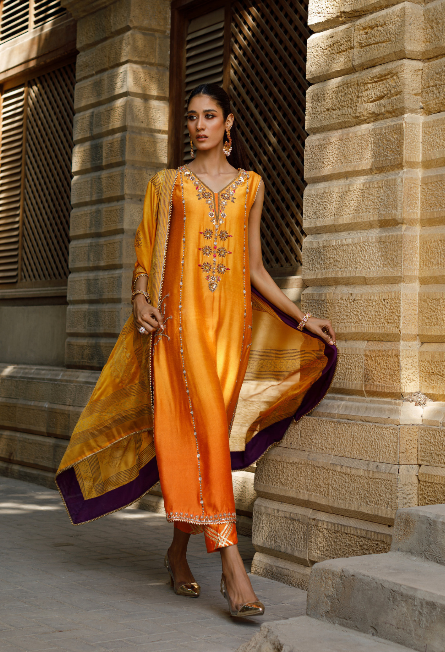 Peela Shaded Zohra Outfit