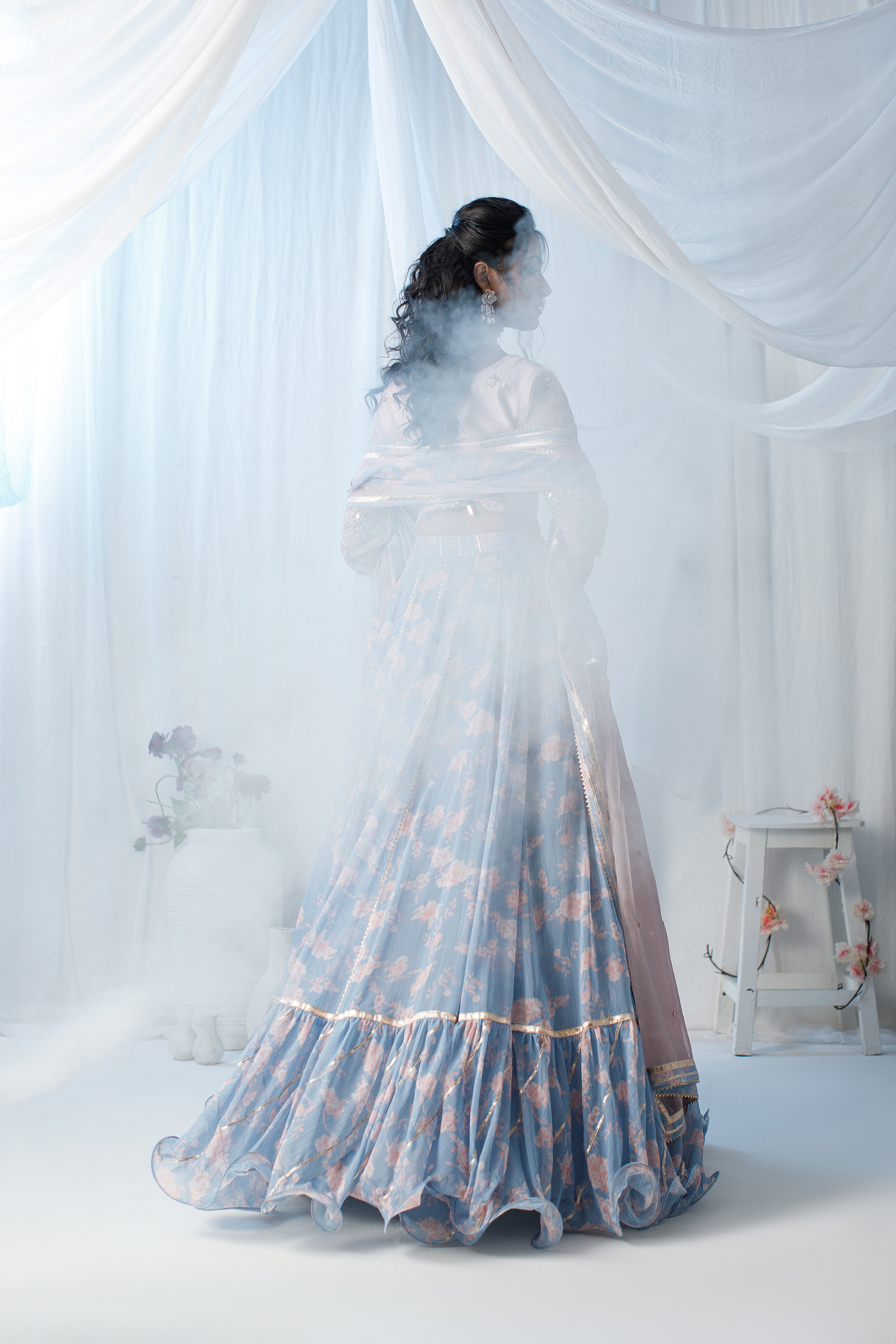 Pink Floral Printed LC