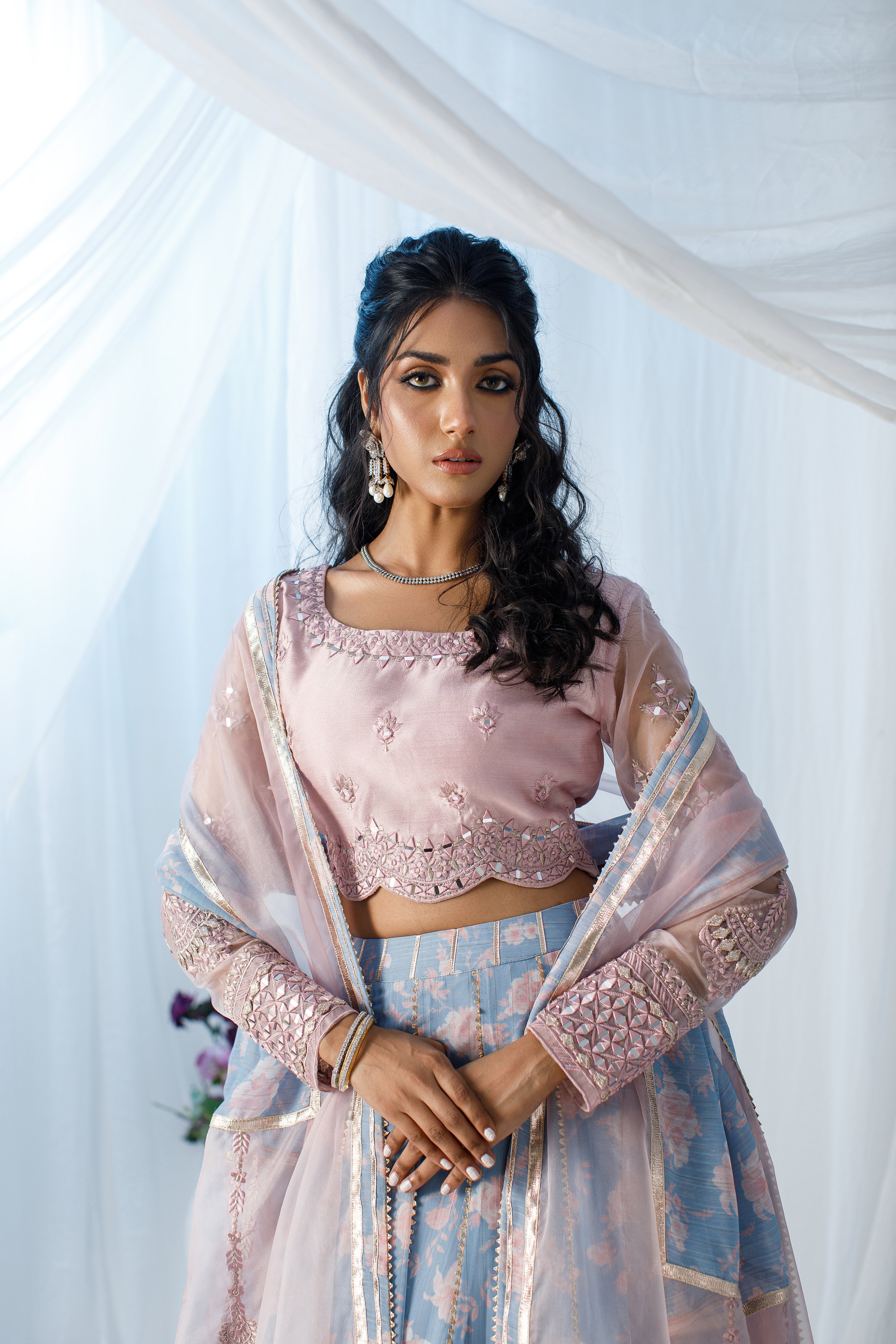 Pink Floral Printed LC