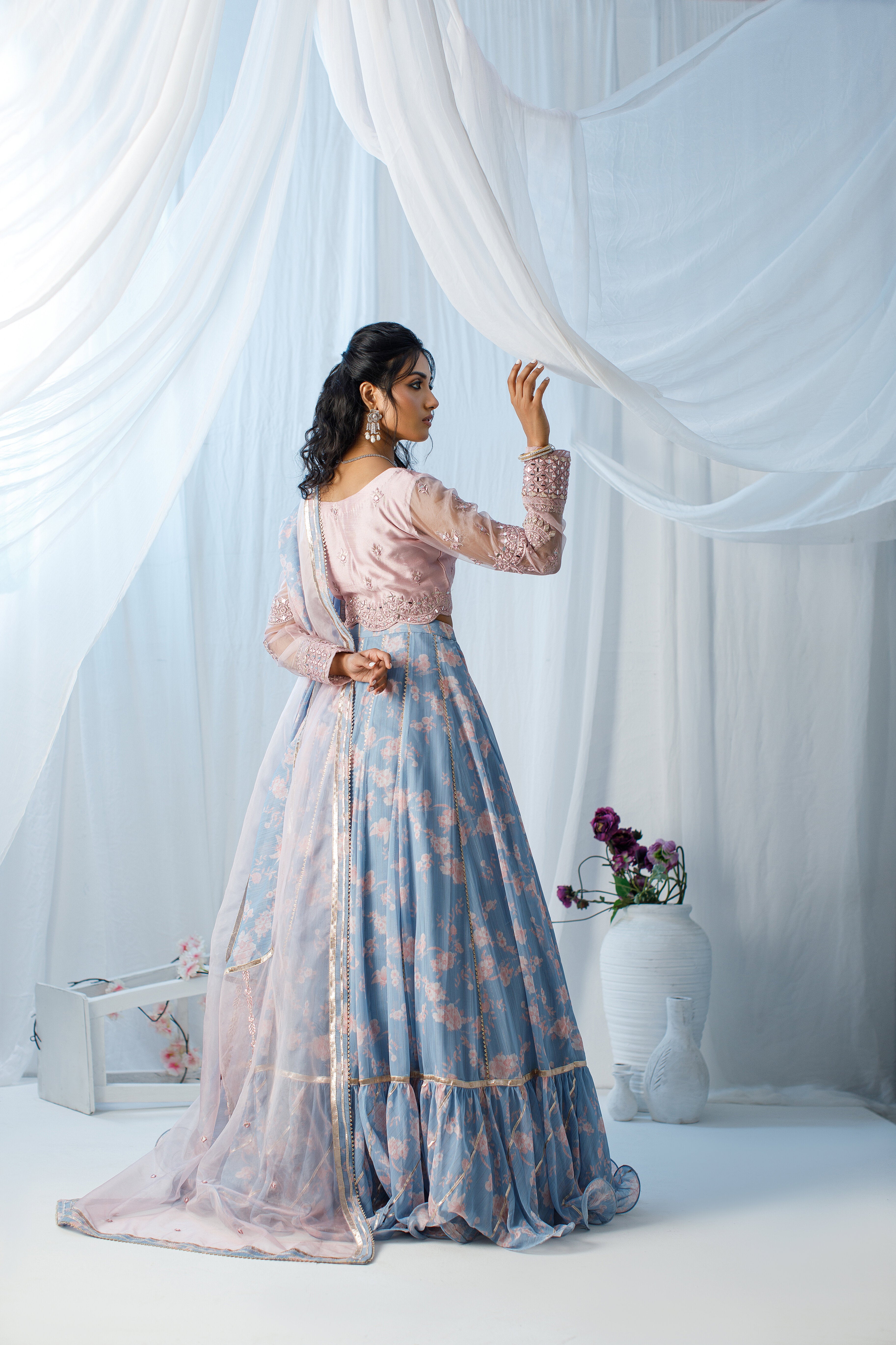 Pink Floral Printed LC