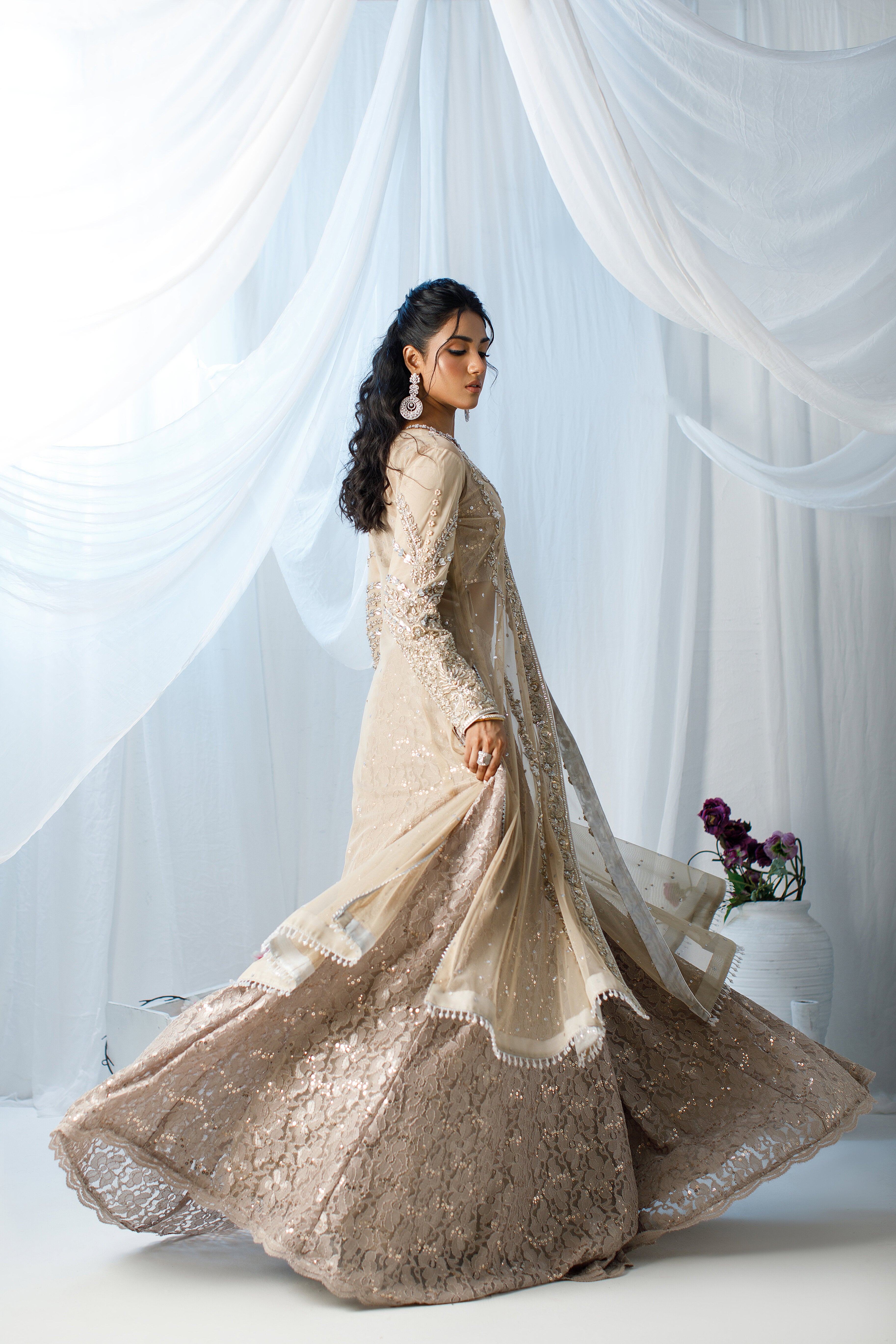 Net Ivory Zohra Jacket