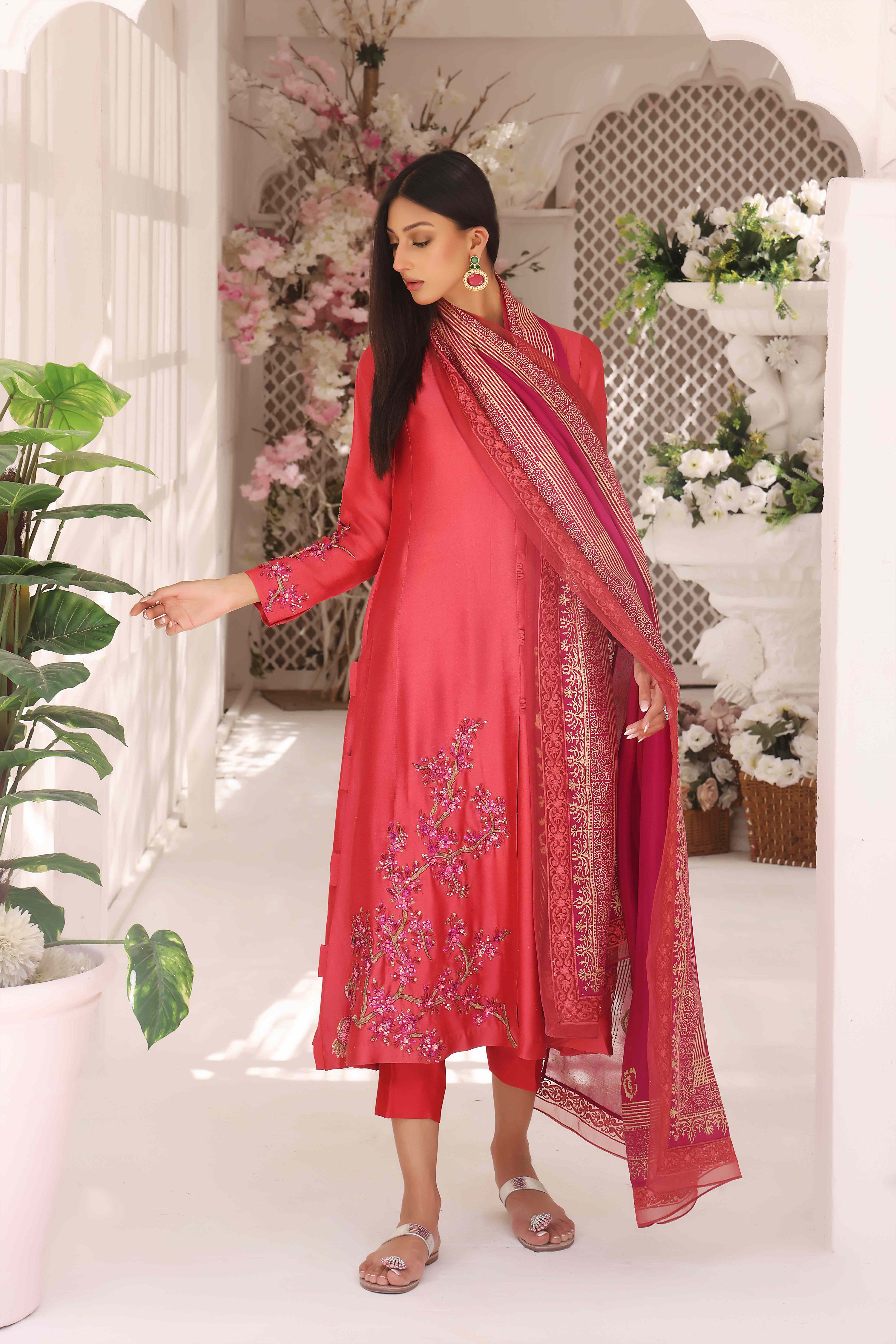 Carrot Pink and Magenta Outfit