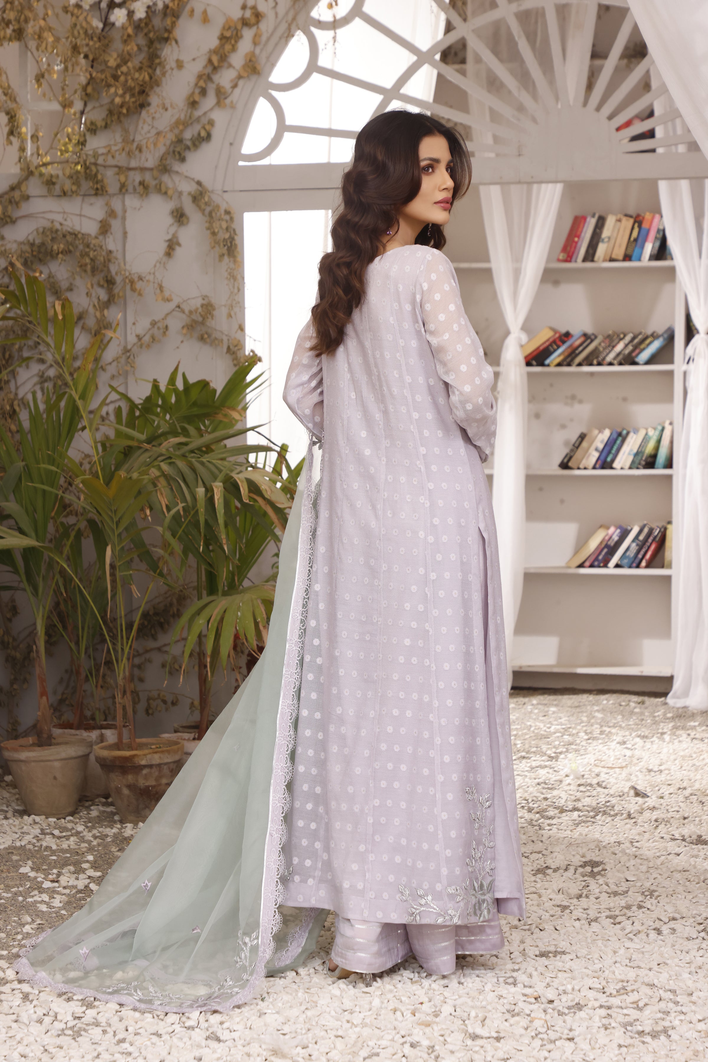 Lilac & Mint Gota Outfit