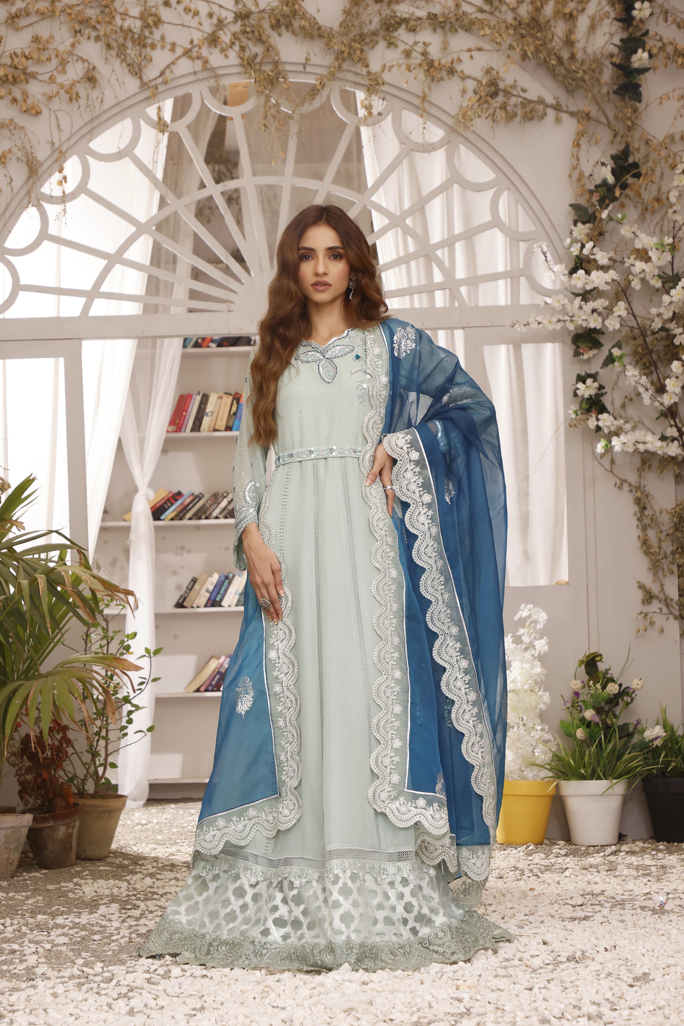 Mint & Turquoise Anarkali