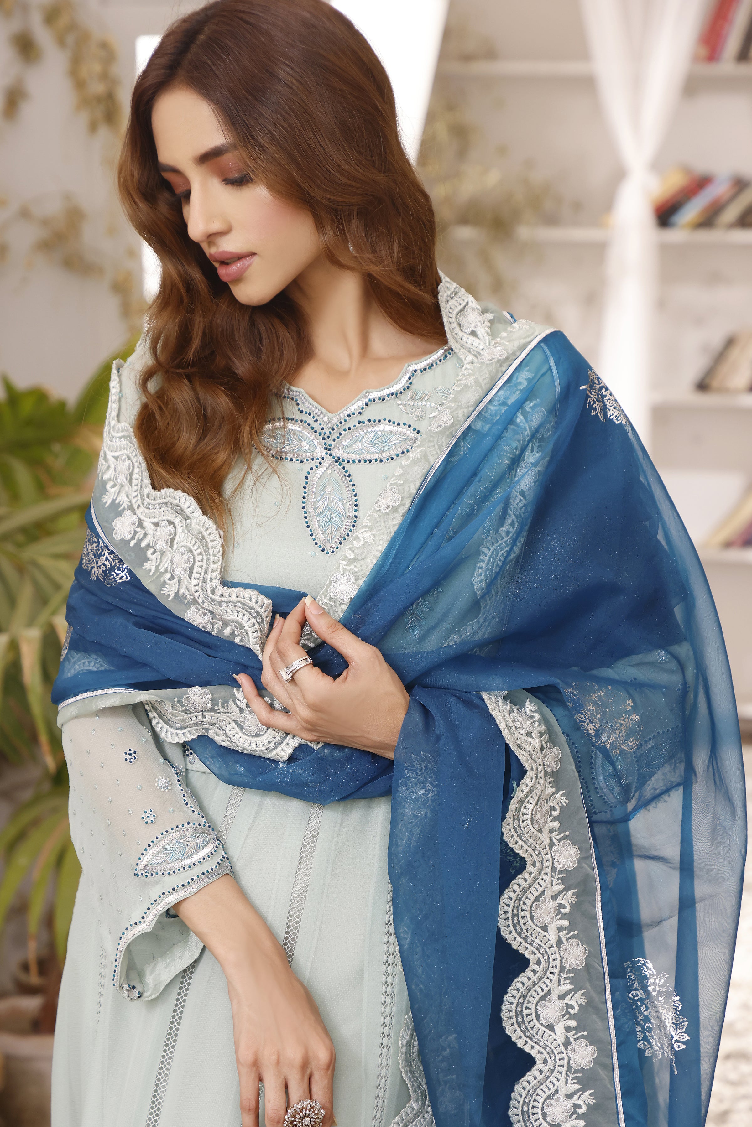 Mint & Turquoise Anarkali