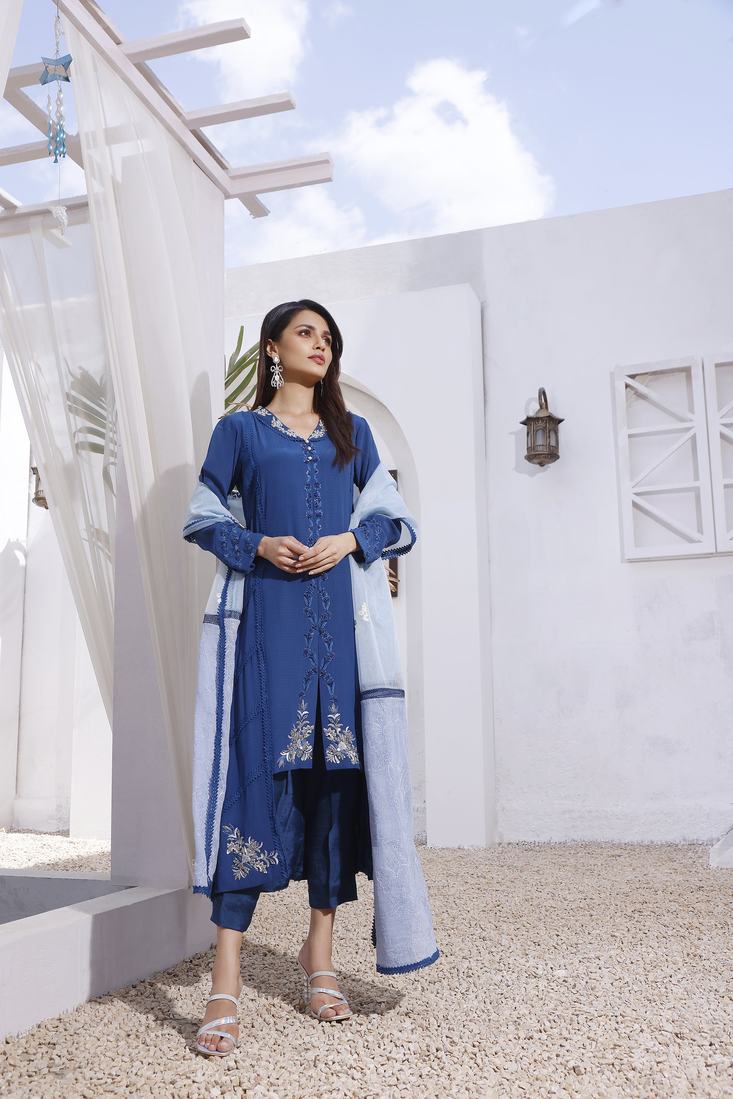 Jade Blue Trendy Hi-Lo