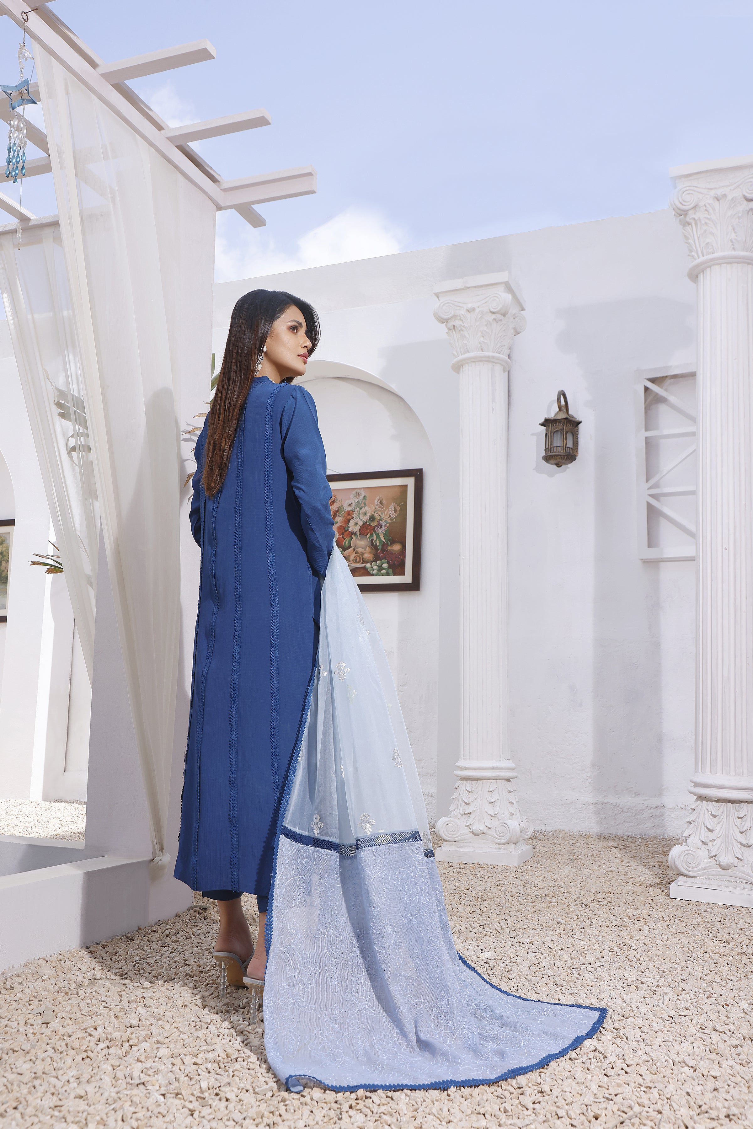 Jade Blue Trendy Hi-Lo