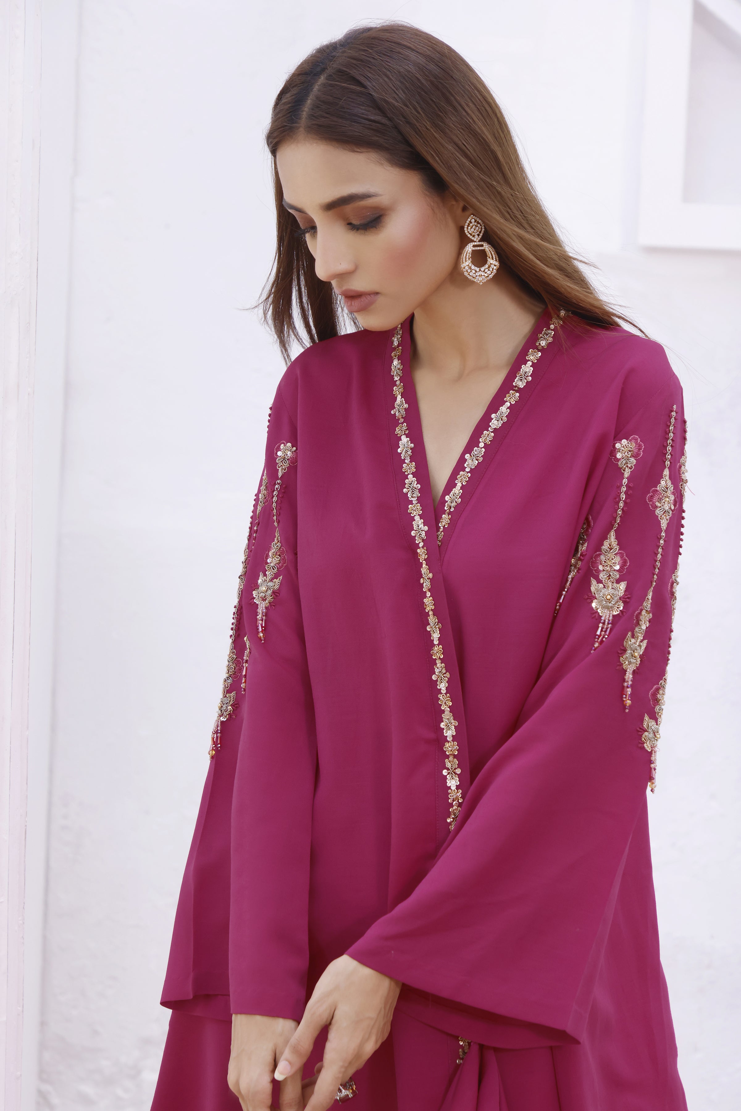 Fuchsia Cross Overlap Outfit