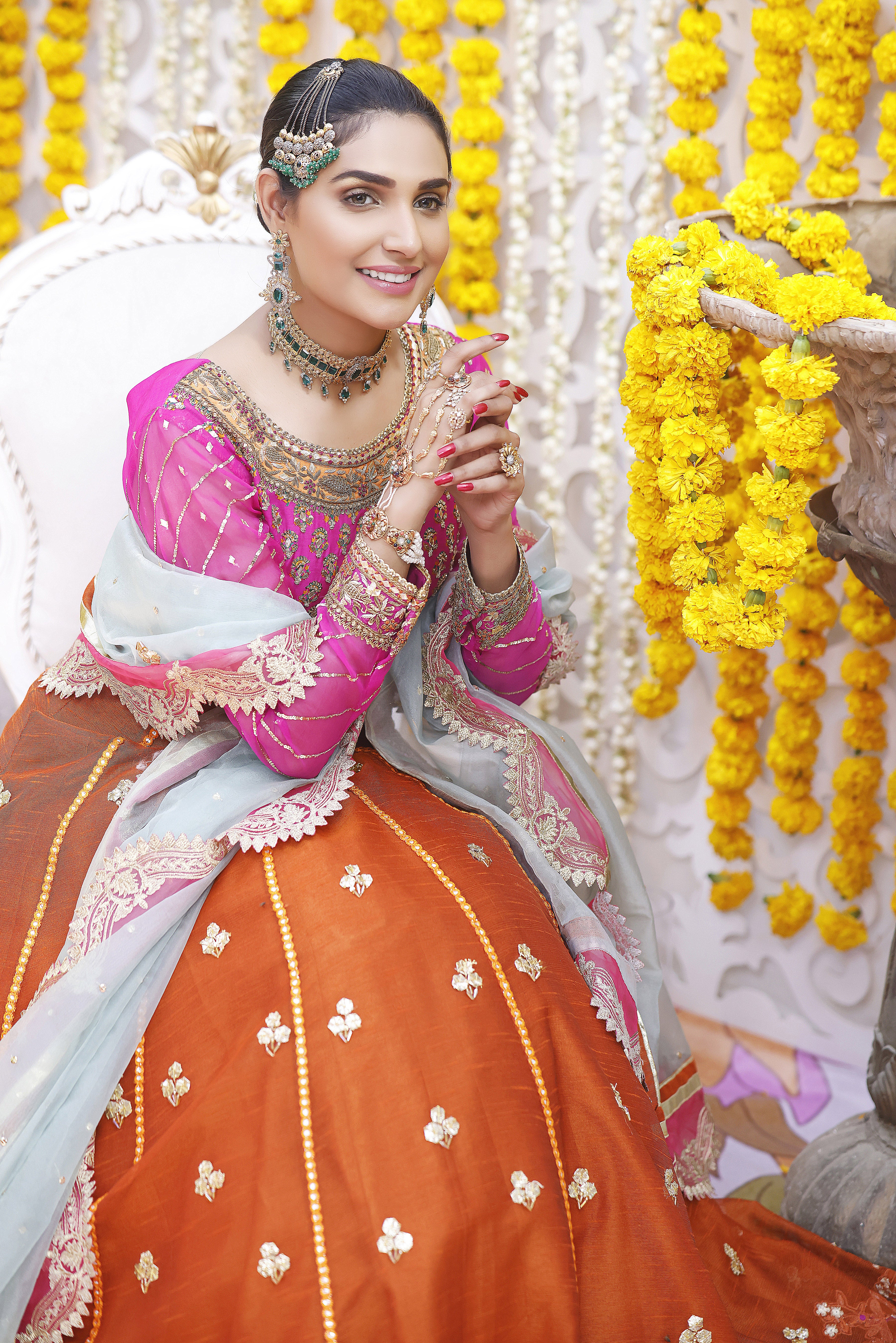 Magenta Lehnga Choli