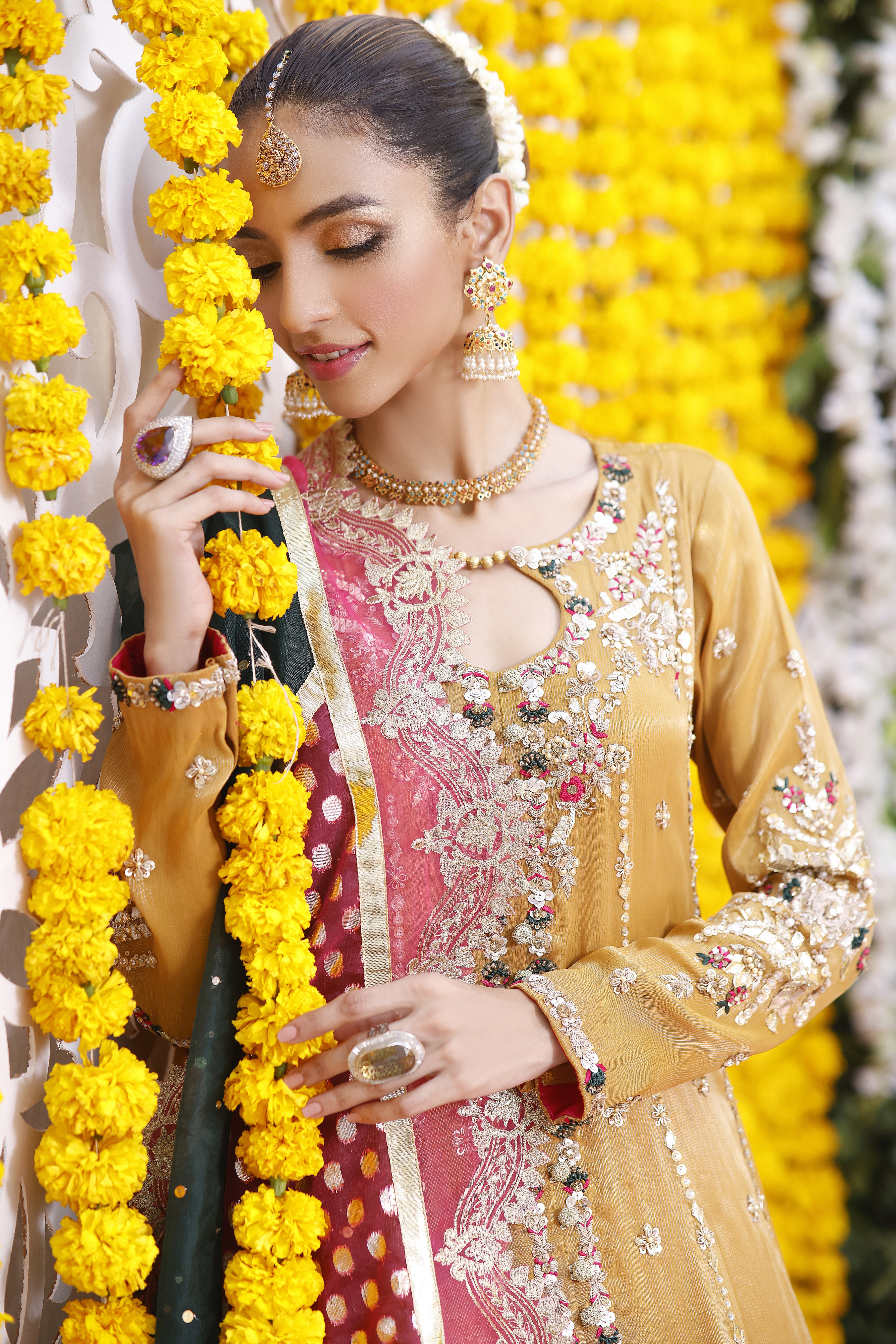 Mustard Mehsuri Jacket