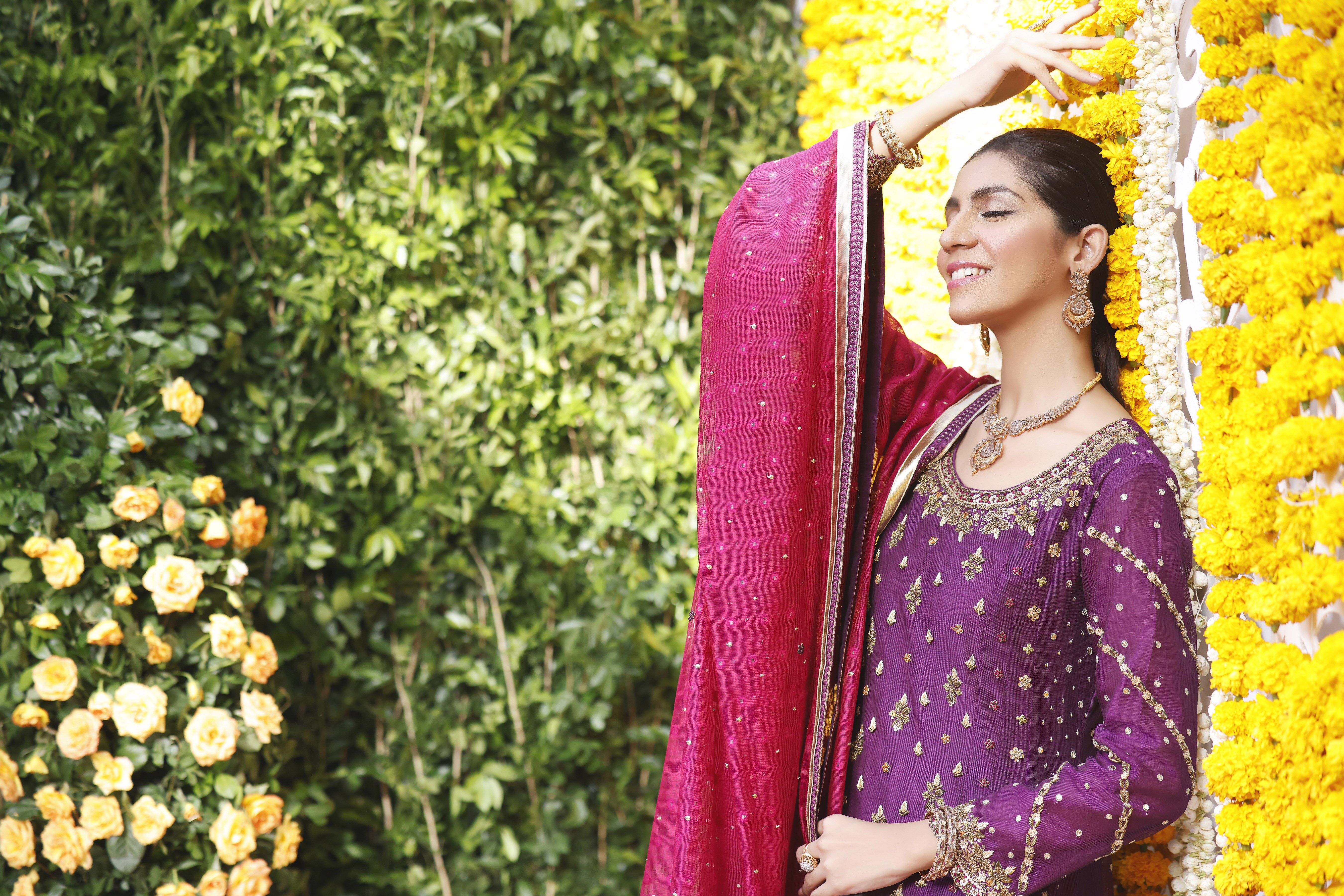 Purple Magenta A-Line Outfit