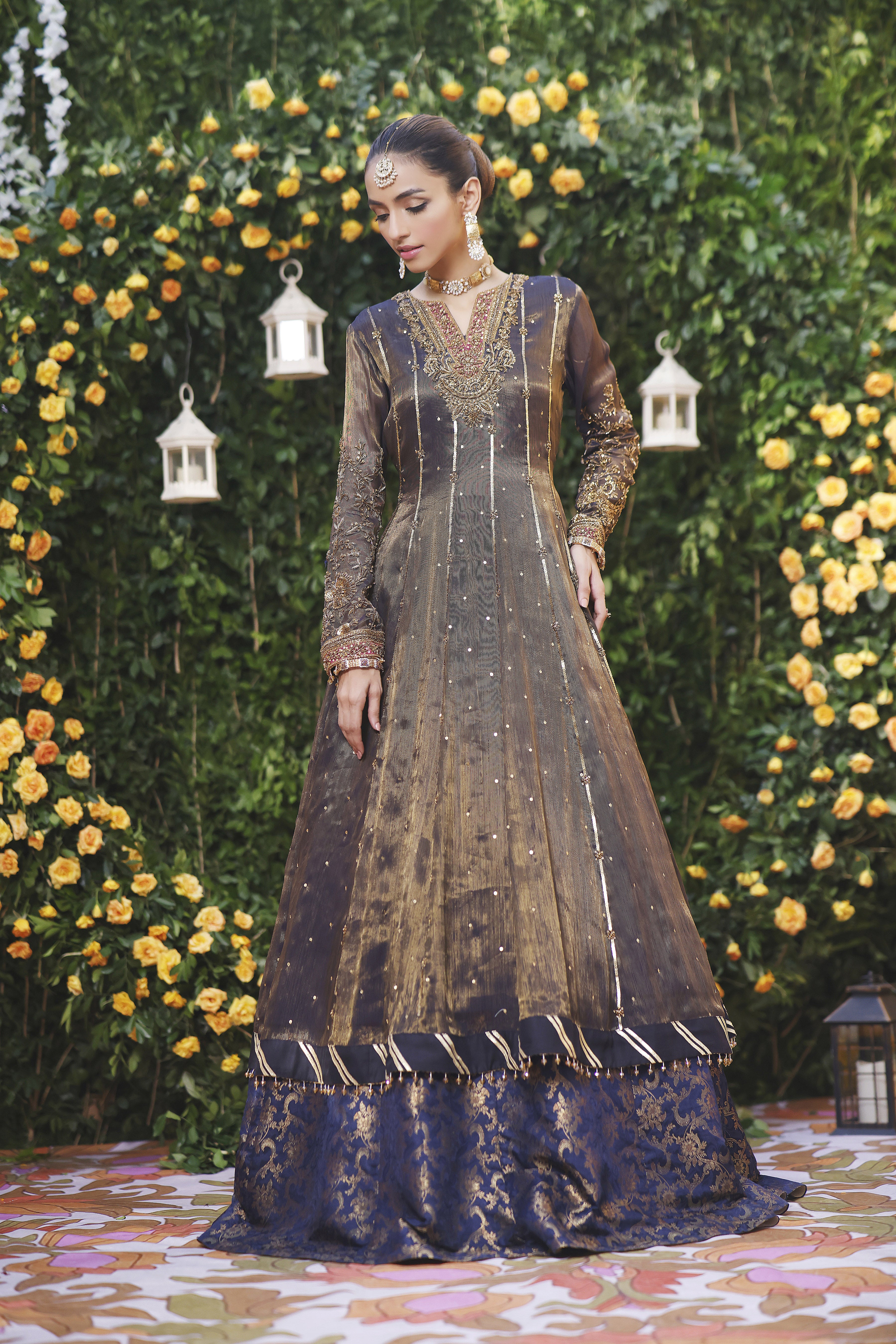 Navy Mehsuri Anarkali