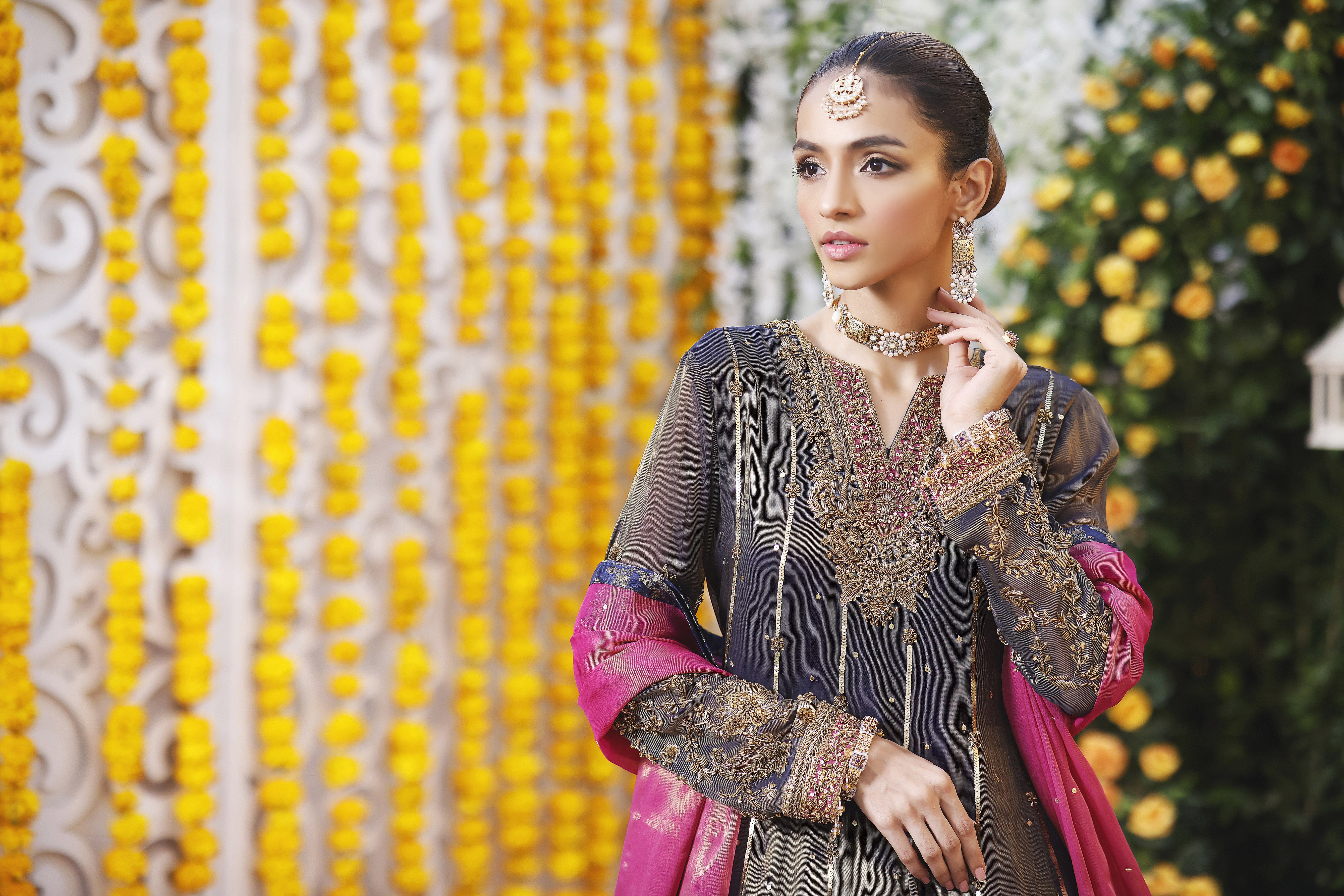 Navy Mehsuri Anarkali