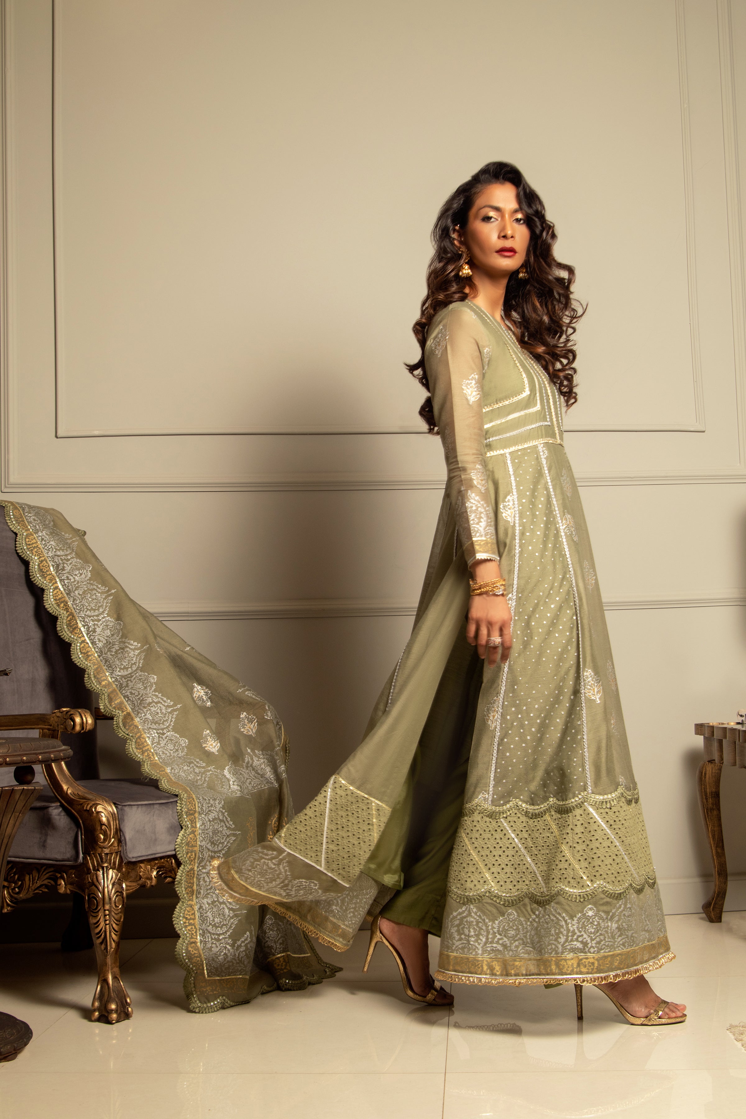 Dhani Green Blocked Anarkali