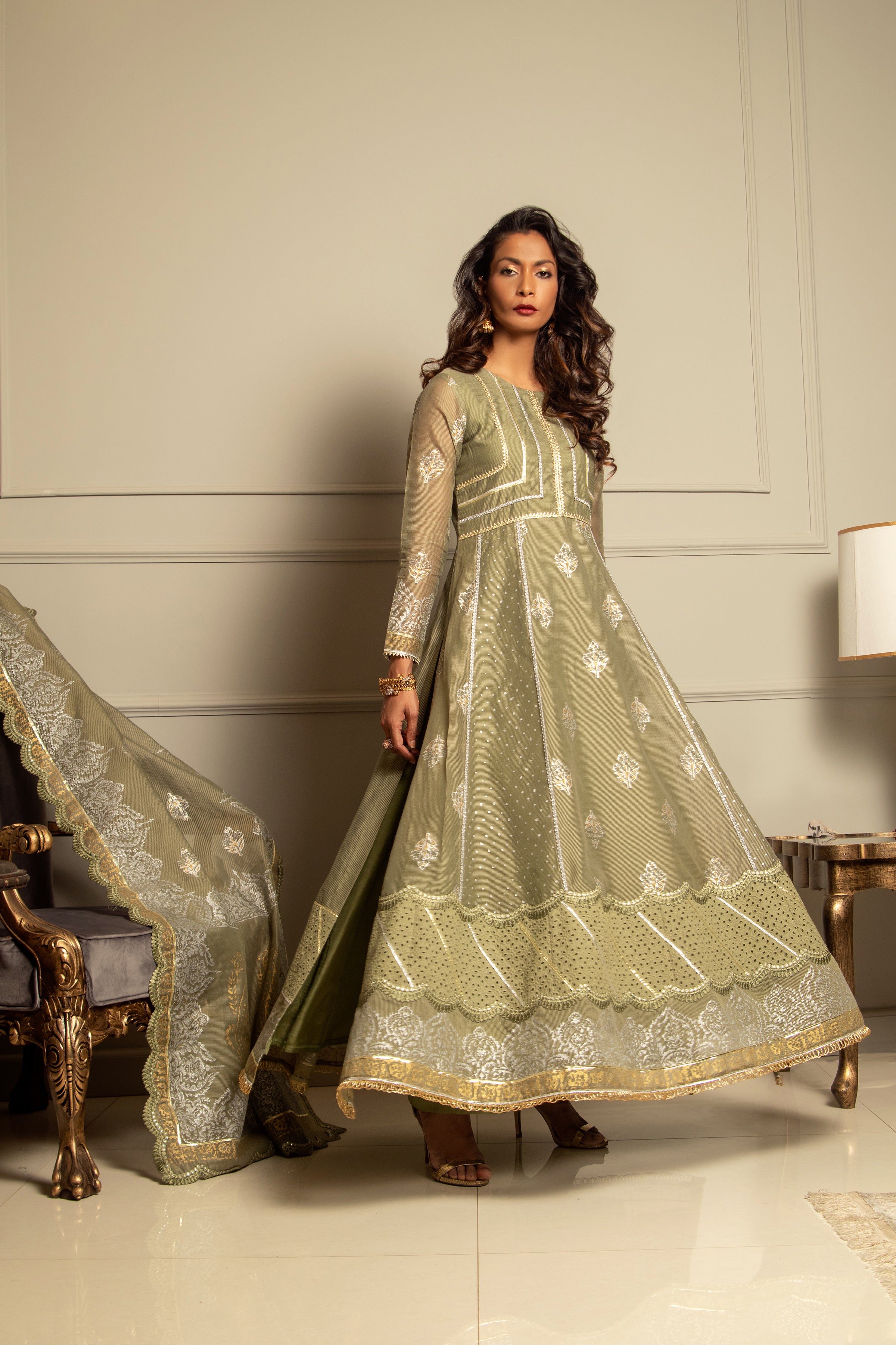 Dhani Green Blocked Anarkali