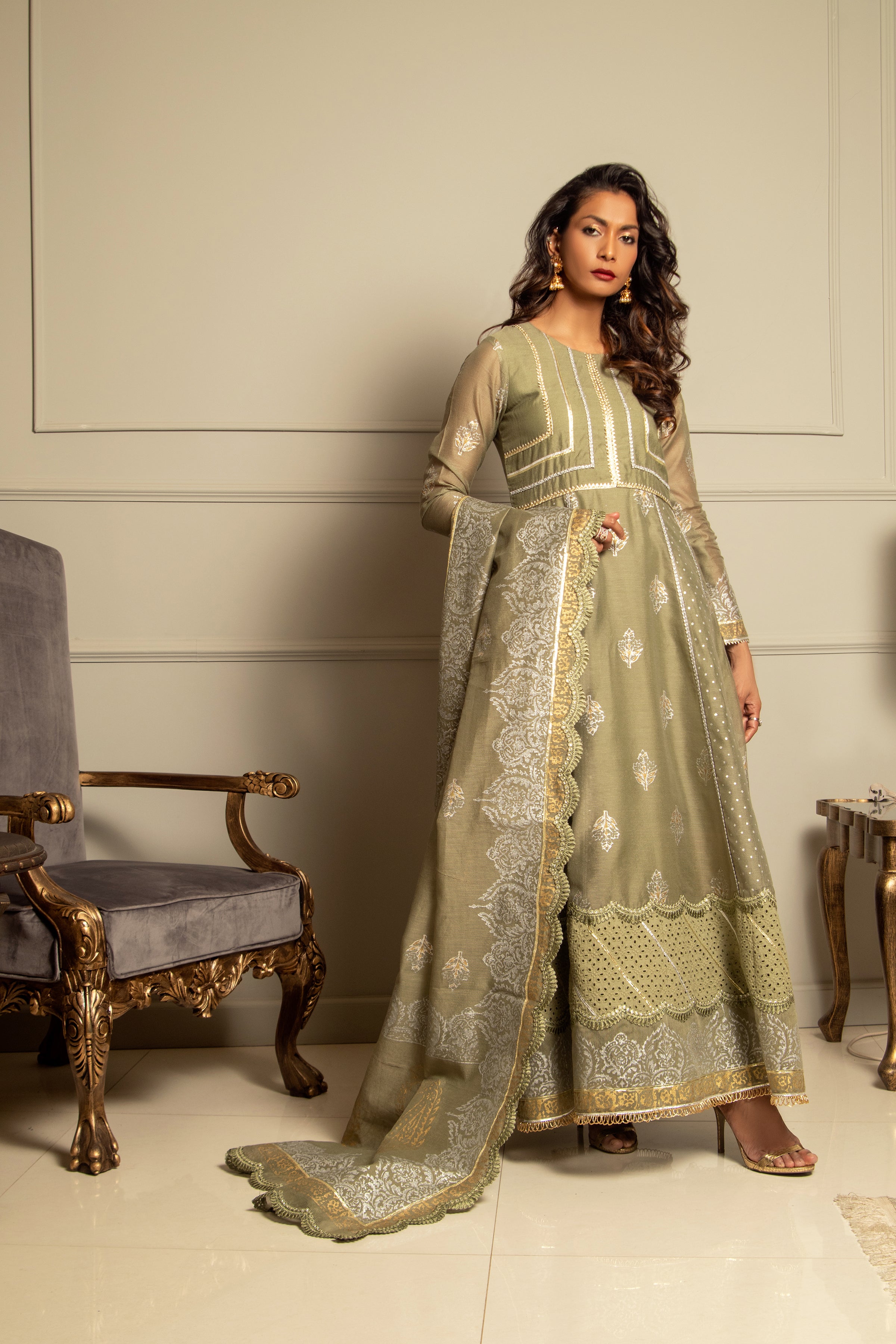 Dhani Green Blocked Anarkali