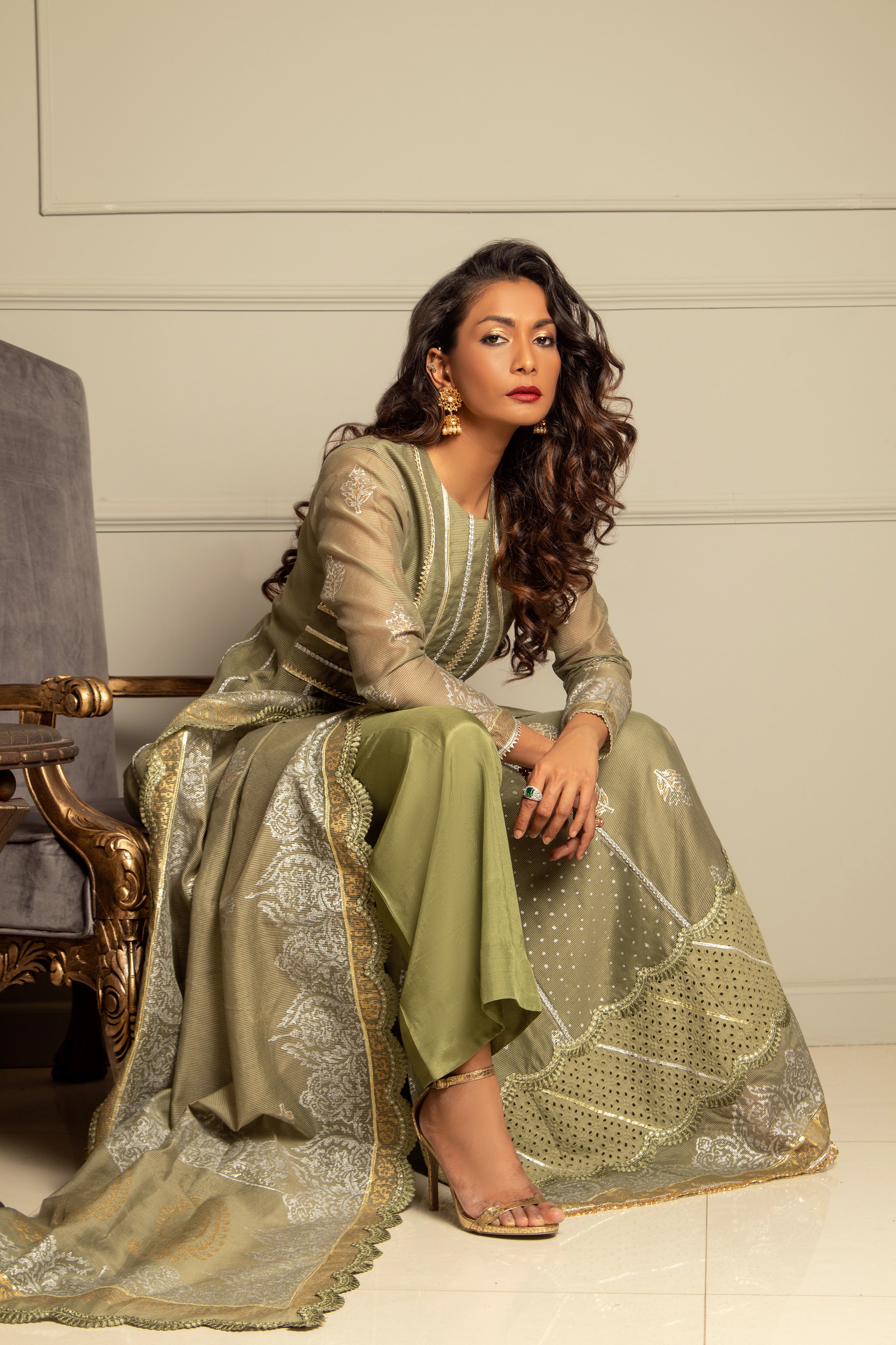 Dhani Green Blocked Anarkali