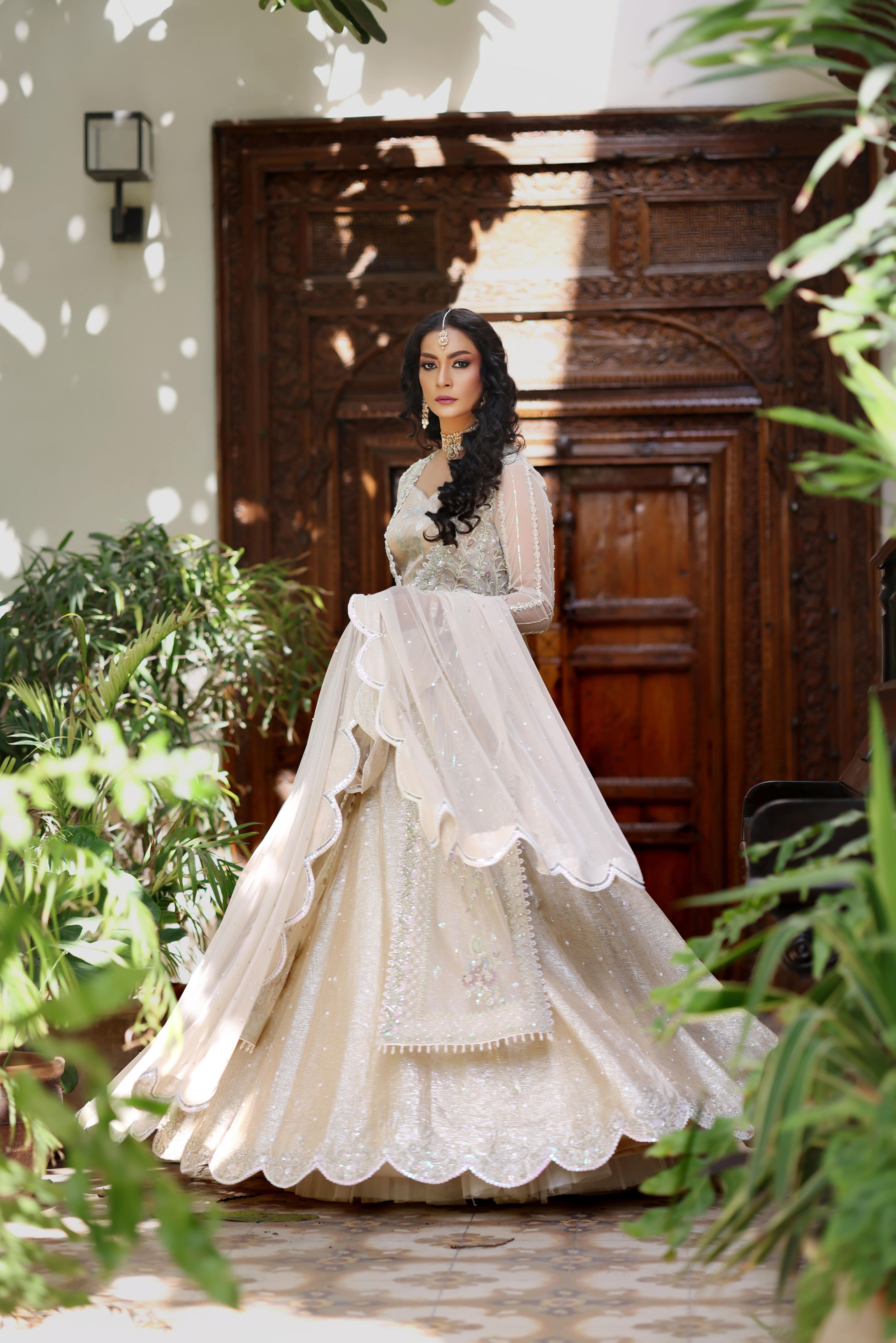Ivory Net Nur Gown