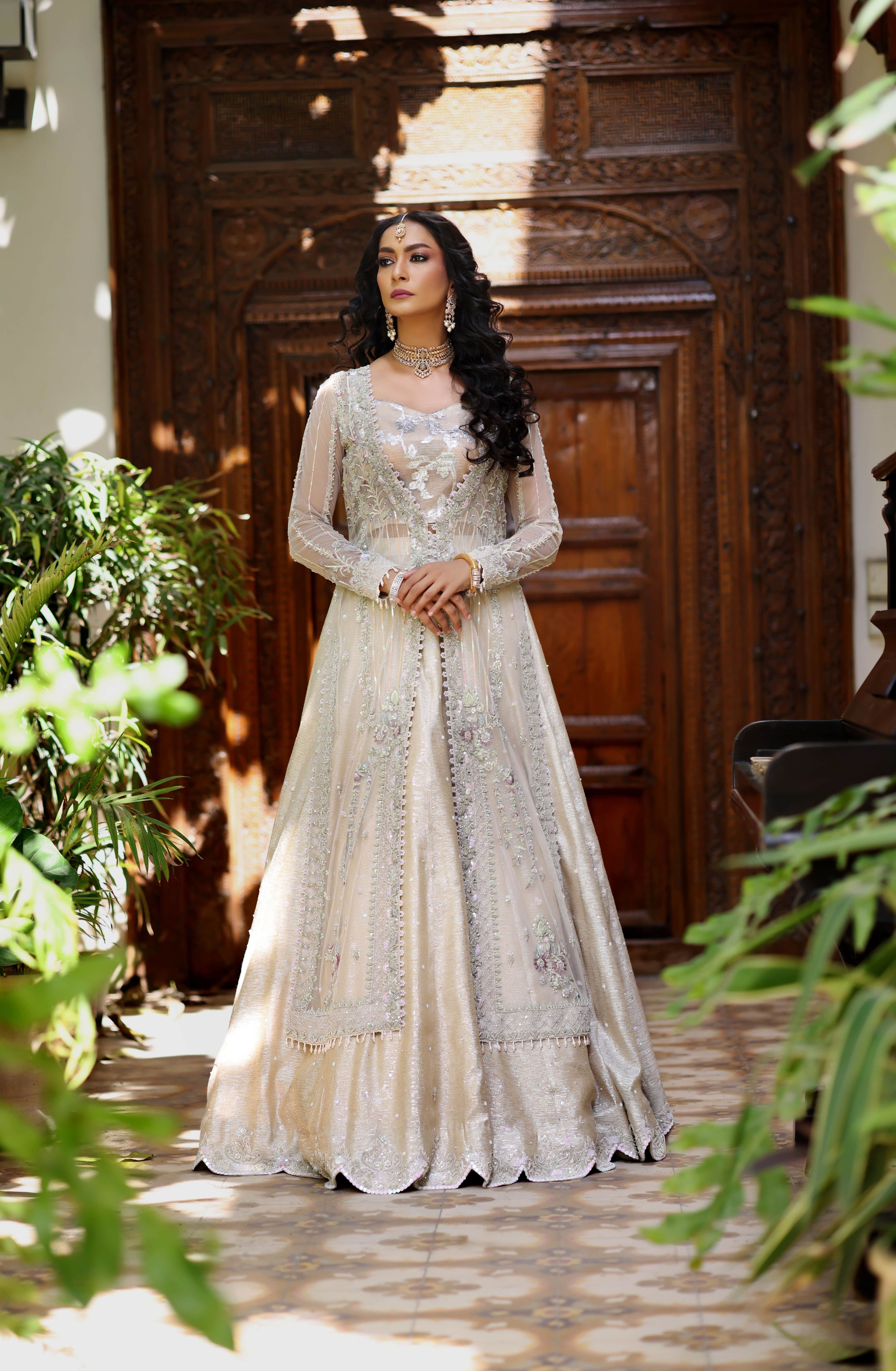 Ivory Net Nur Gown