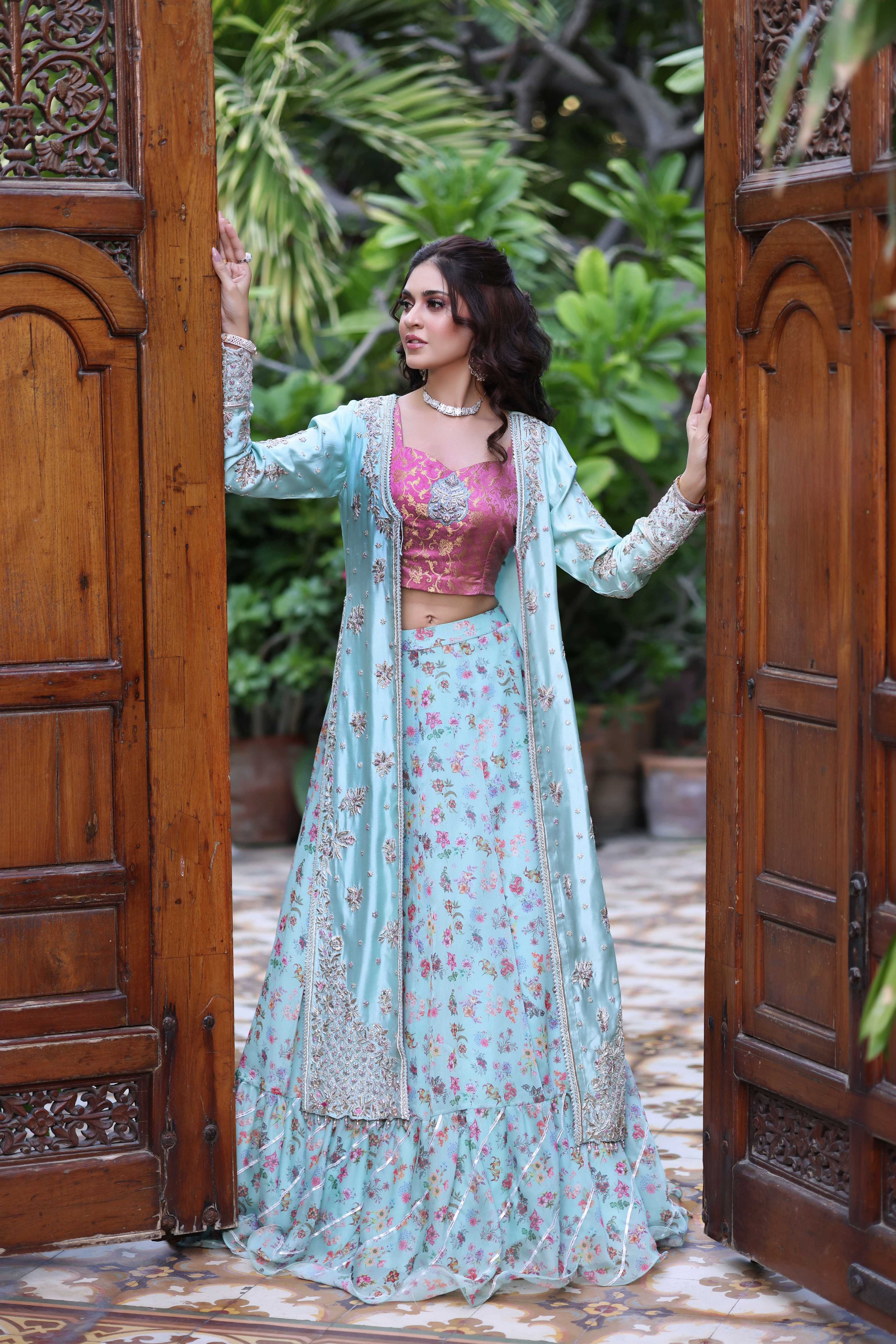 Sea Ferozi Sheesha Jacket Nur Set